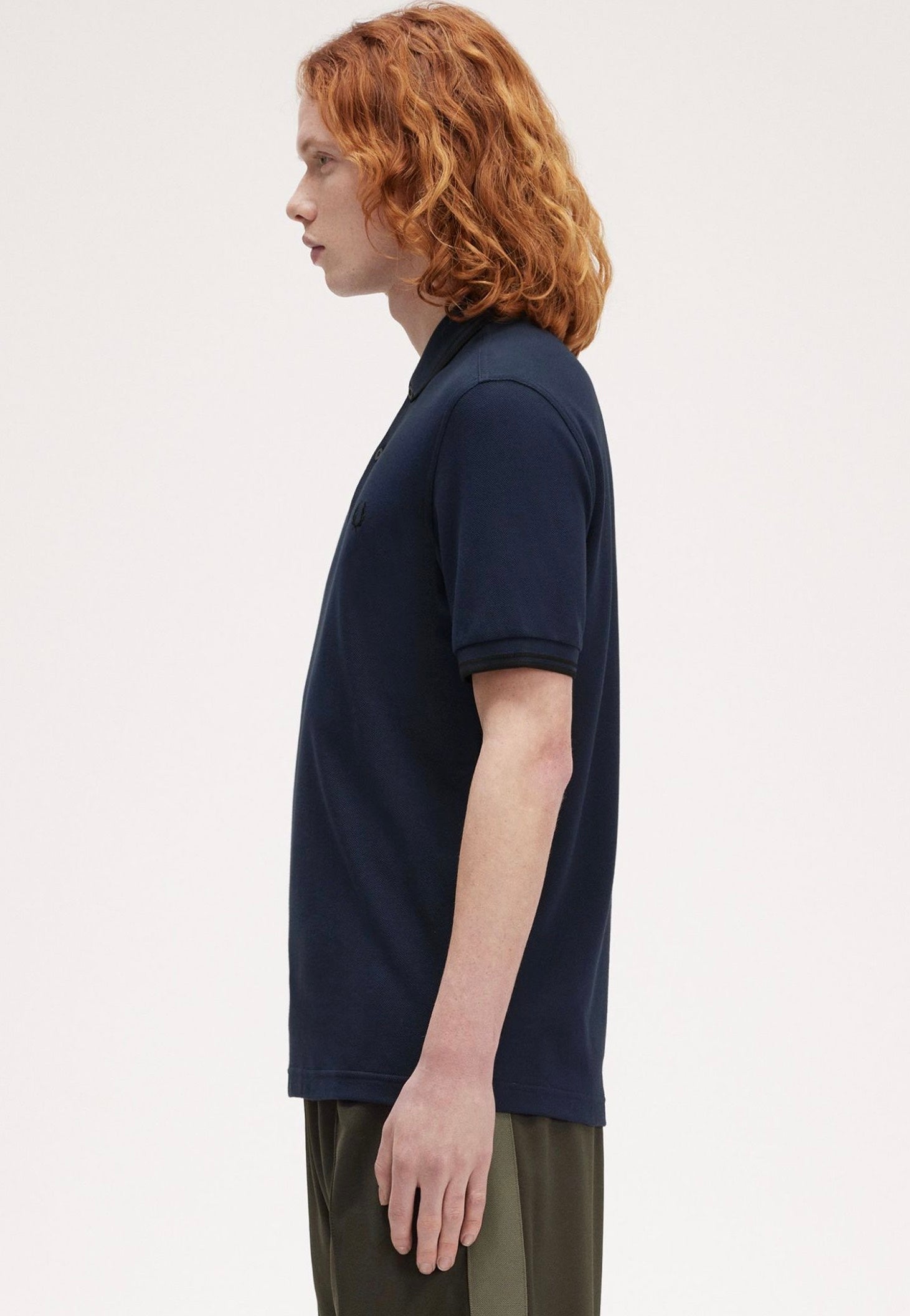 Fred Perry - The Twin Tipped Dkcarbon/Black - Polo | Men-Image