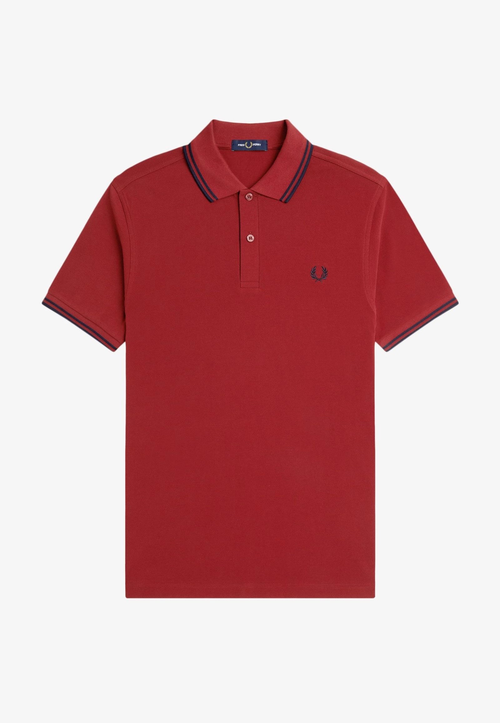 Fred Perry - Twin Tipped Burnt Red/Navy - Polo | Men-Image