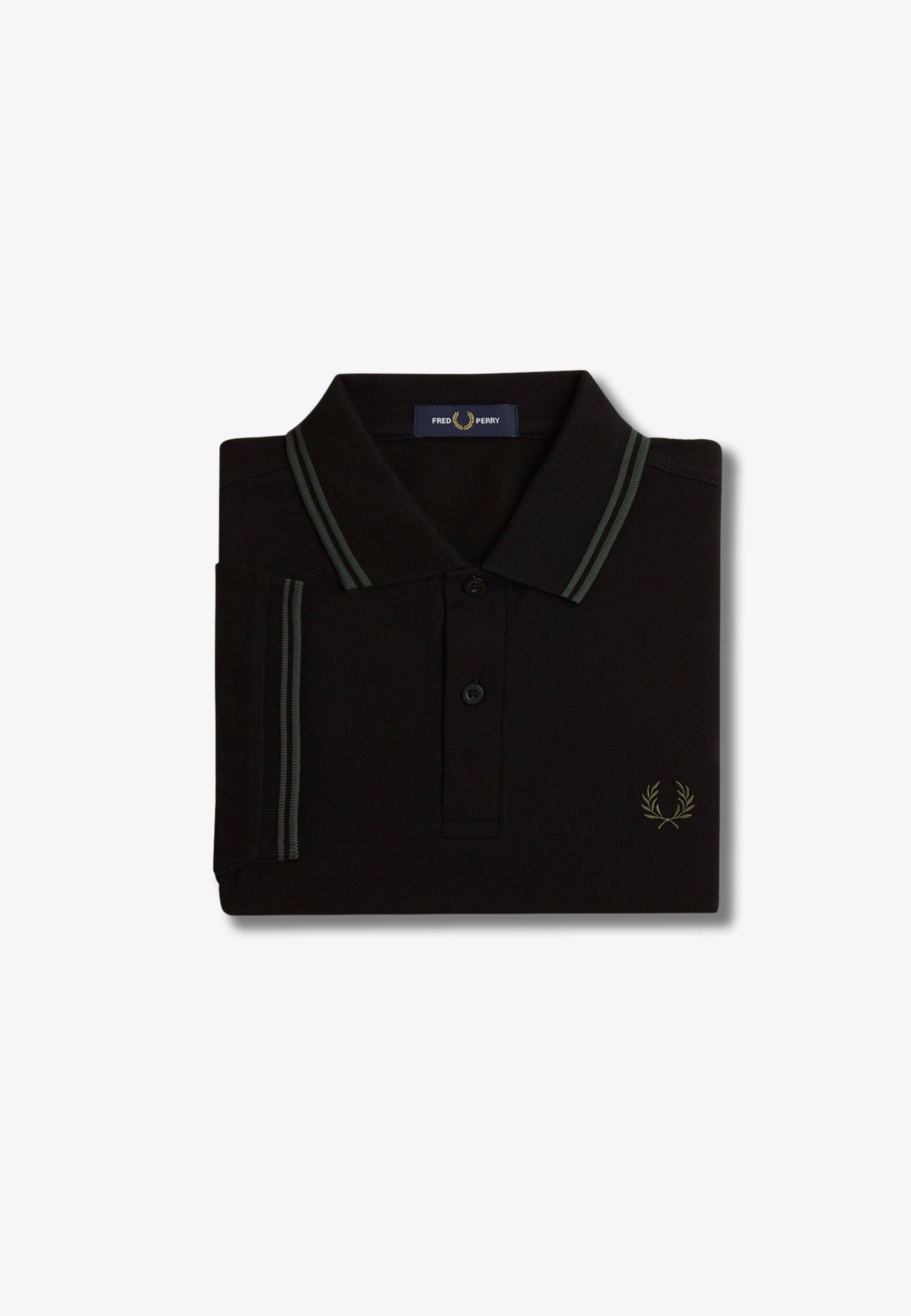 Fred Perry - Twin Tipped Black/Court Green - Polo | Men-Image