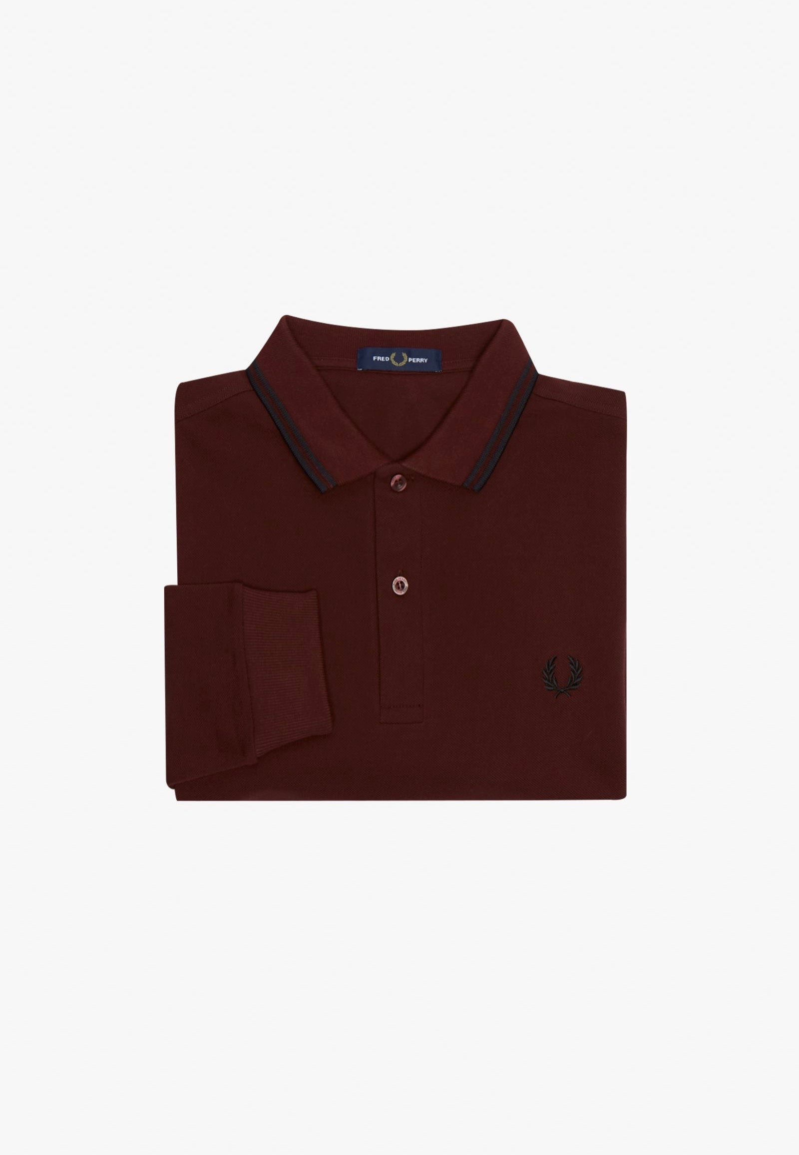 Fred Perry - Twin Tipped Oxblood - Longsleeve | Men-Image