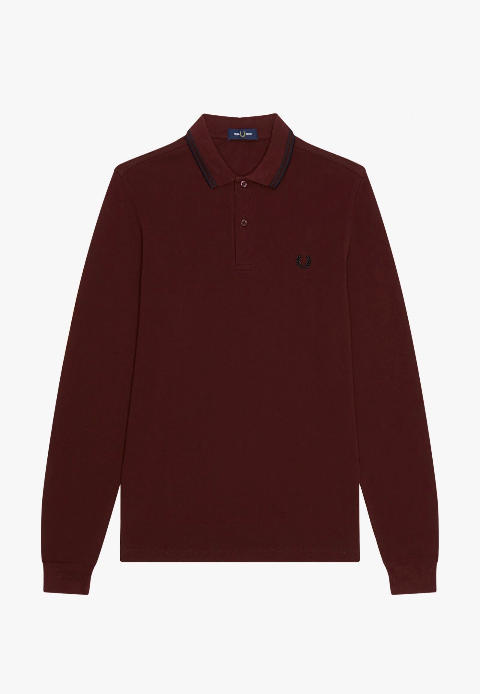 Fred Perry - Twin Tipped Oxblood - Longsleeve | Men-Image