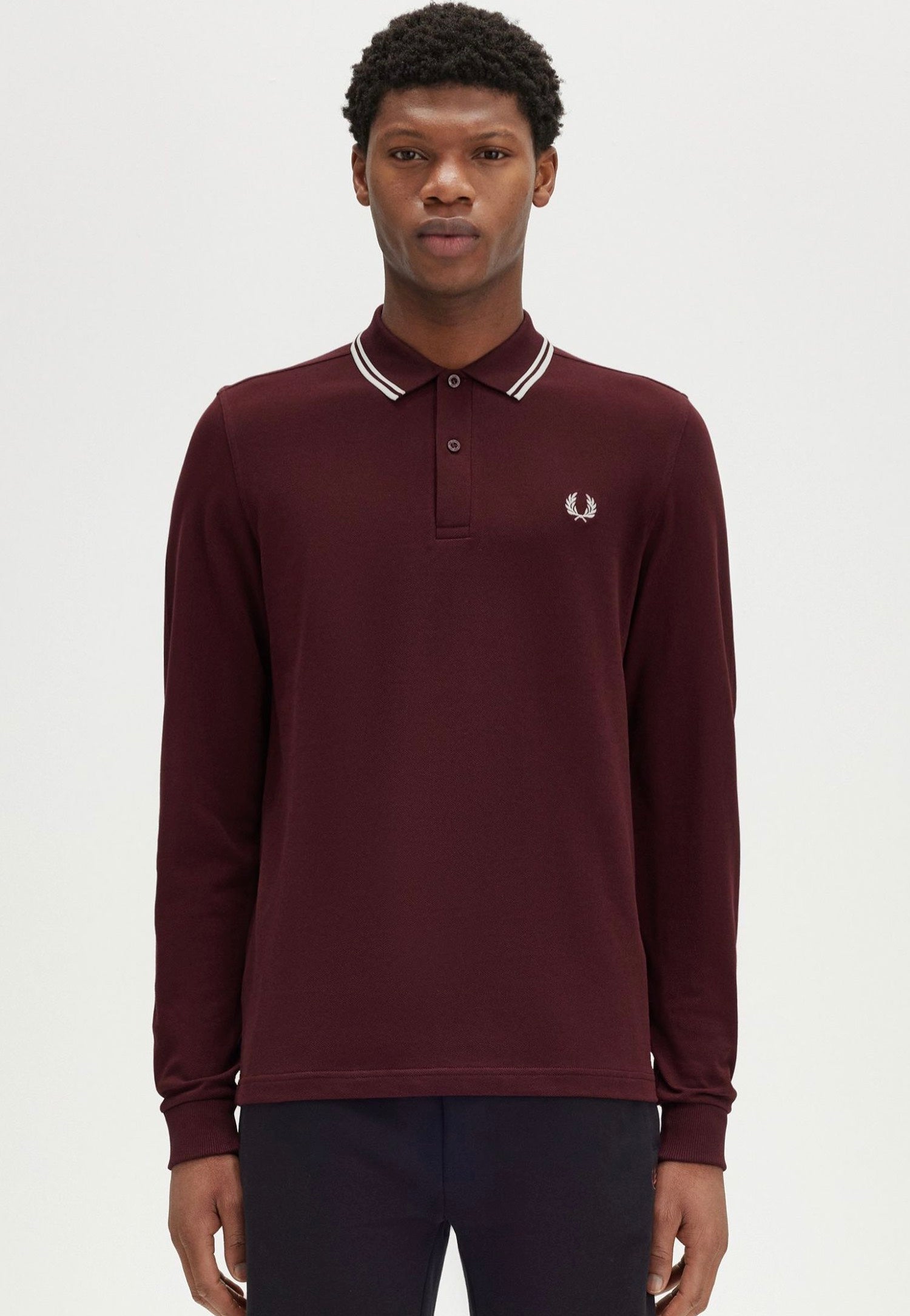 Fred Perry - Twin Tipped Oxblood - Longsleeve | Men-Image