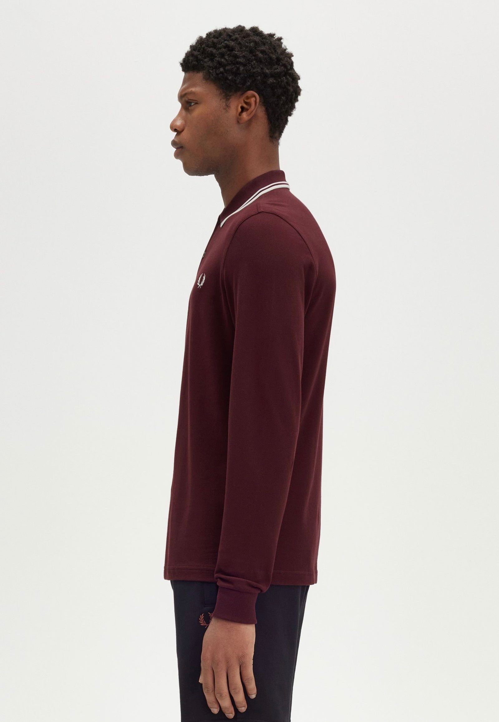 Fred Perry - Twin Tipped Oxblood - Longsleeve | Men-Image