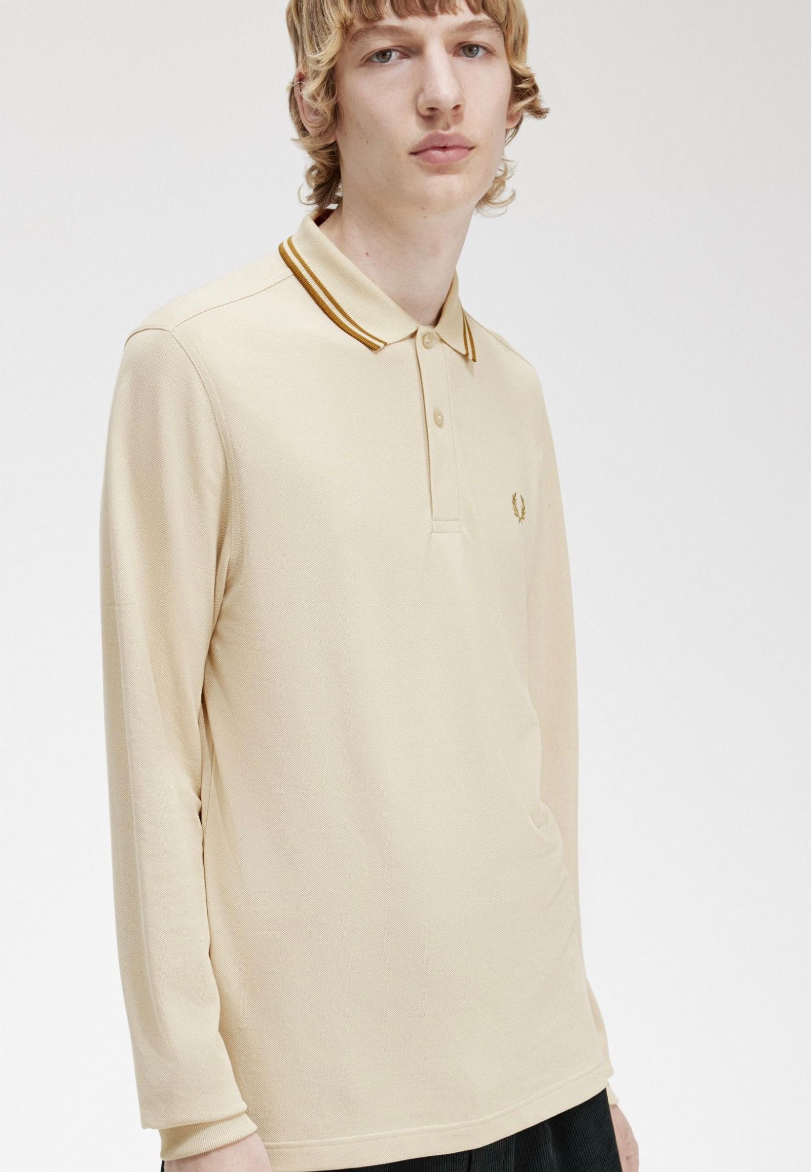 Fred Perry - Twin Tipped Oatmeal - Longsleeve | Men-Image