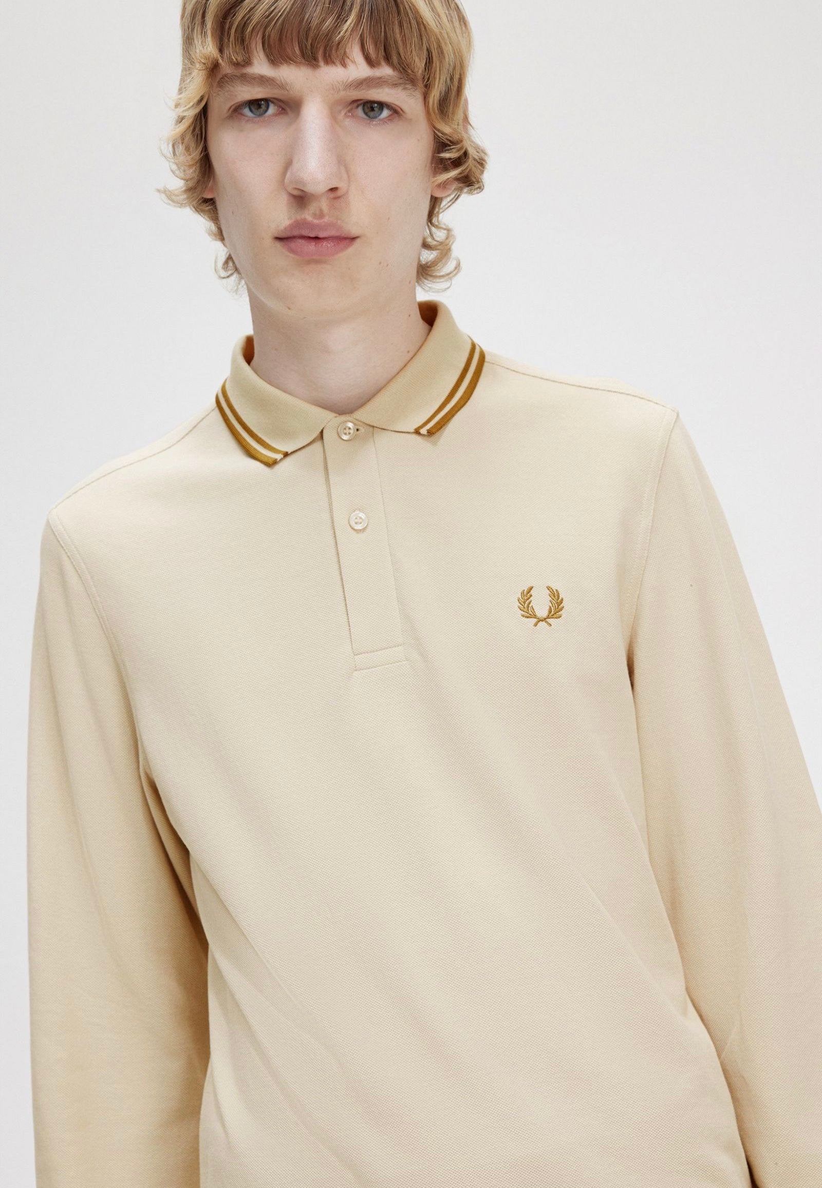 Fred Perry - Twin Tipped Oatmeal - Longsleeve | Men-Image