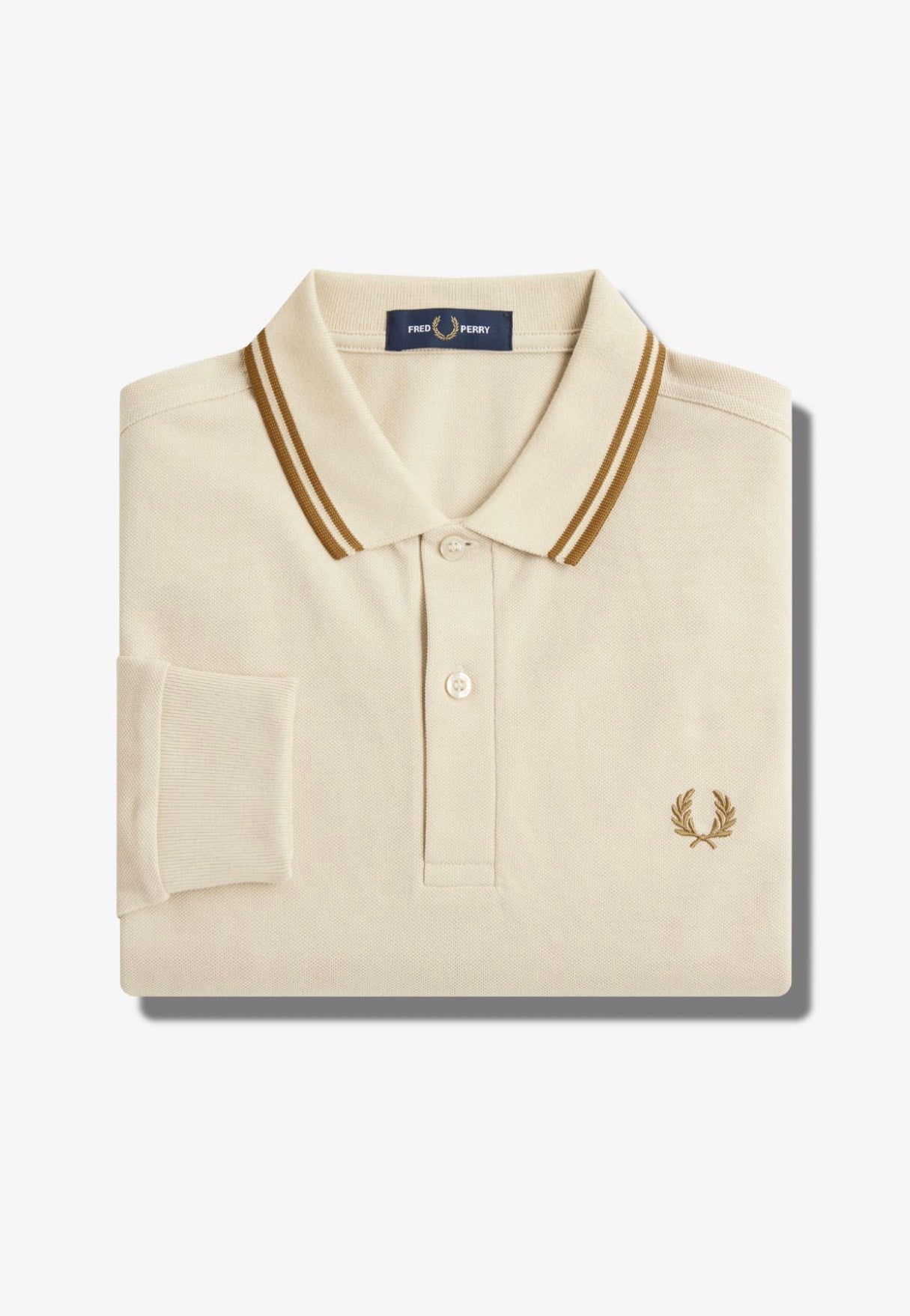 Fred Perry - Twin Tipped Oatmeal - Longsleeve | Men-Image