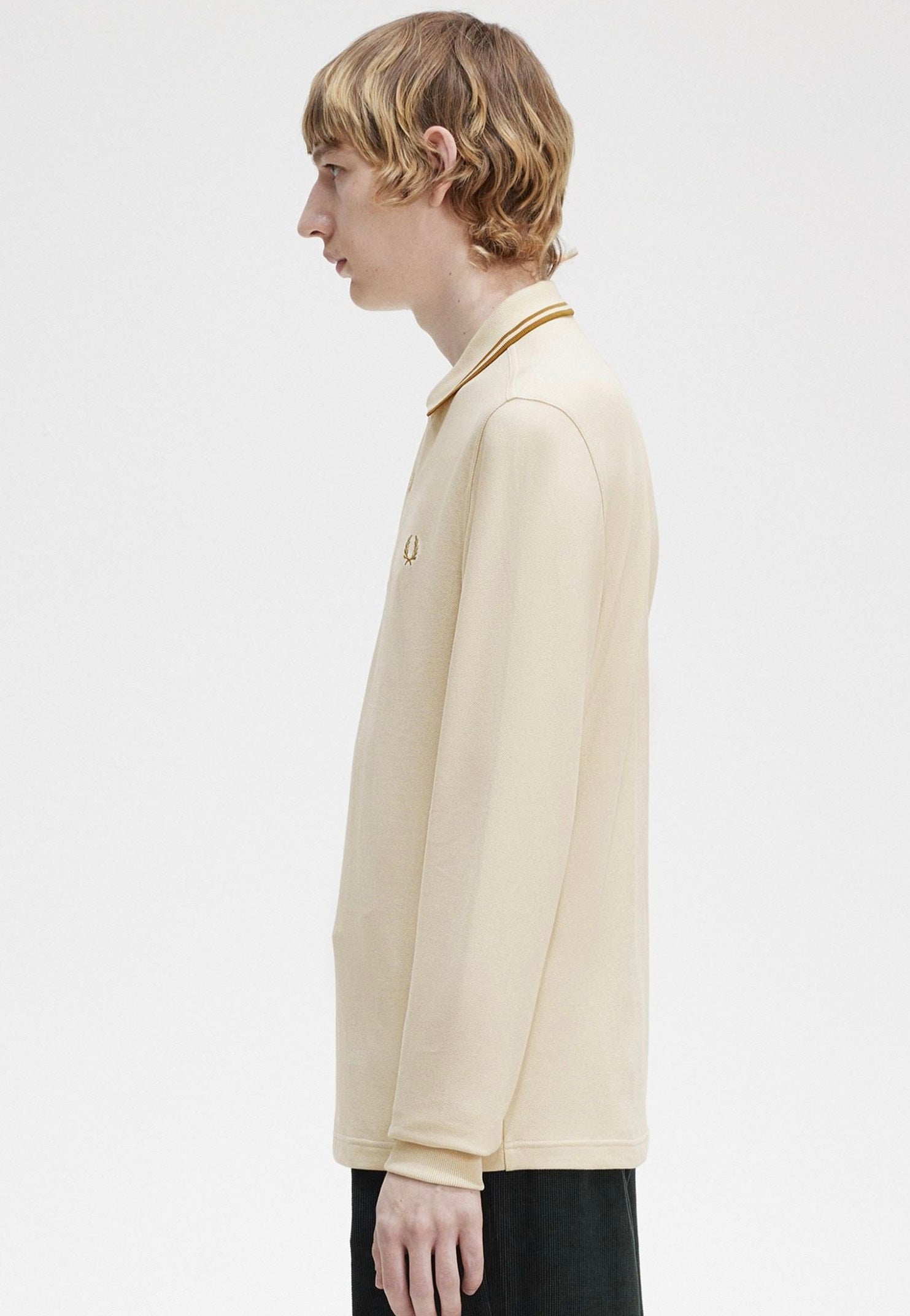 Fred Perry - Twin Tipped Oatmeal - Longsleeve | Men-Image