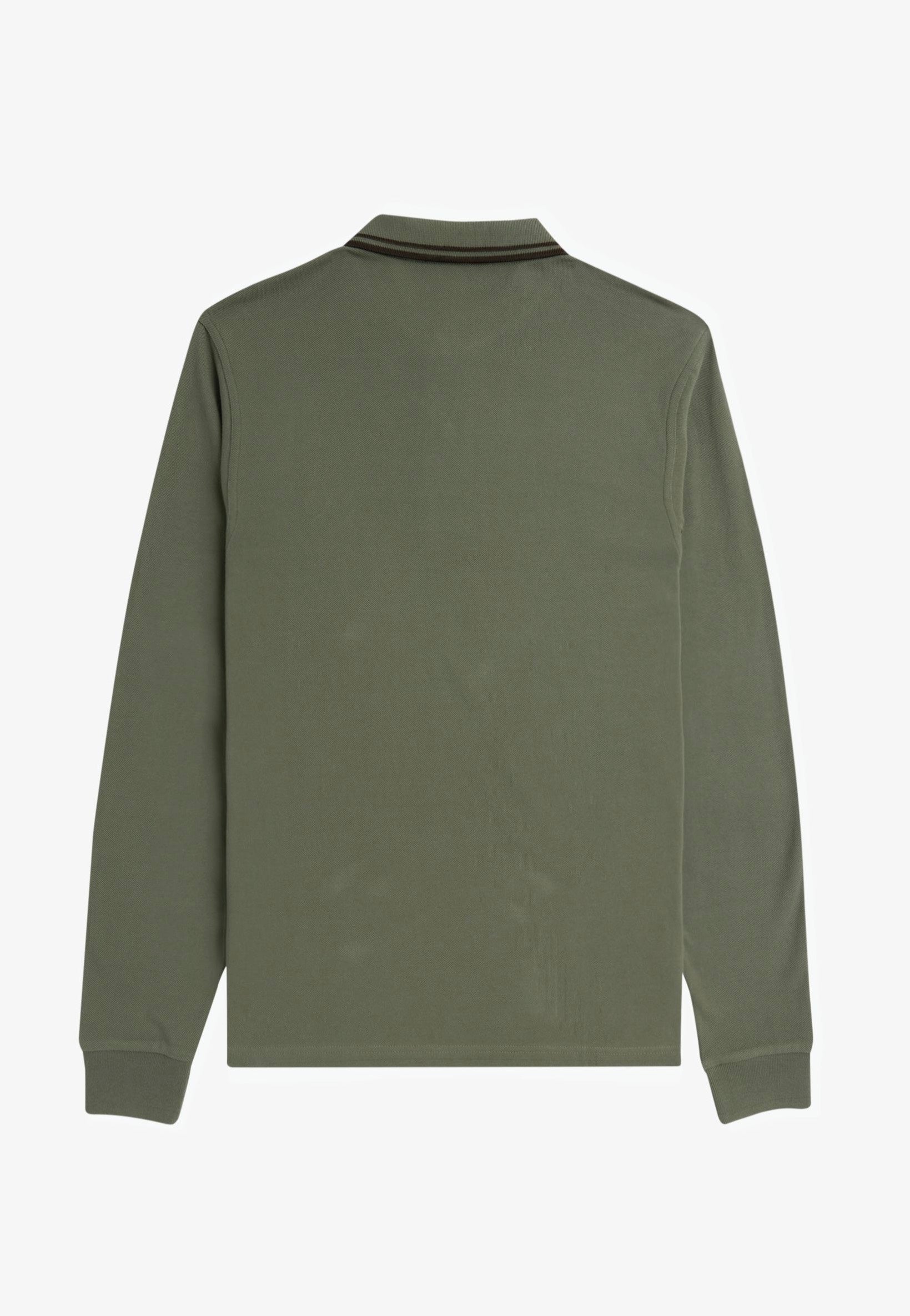 Fred Perry - Twin Tipped Laurel Wreath Green/Night Green/Night Green - Longsleeve | Men-Image