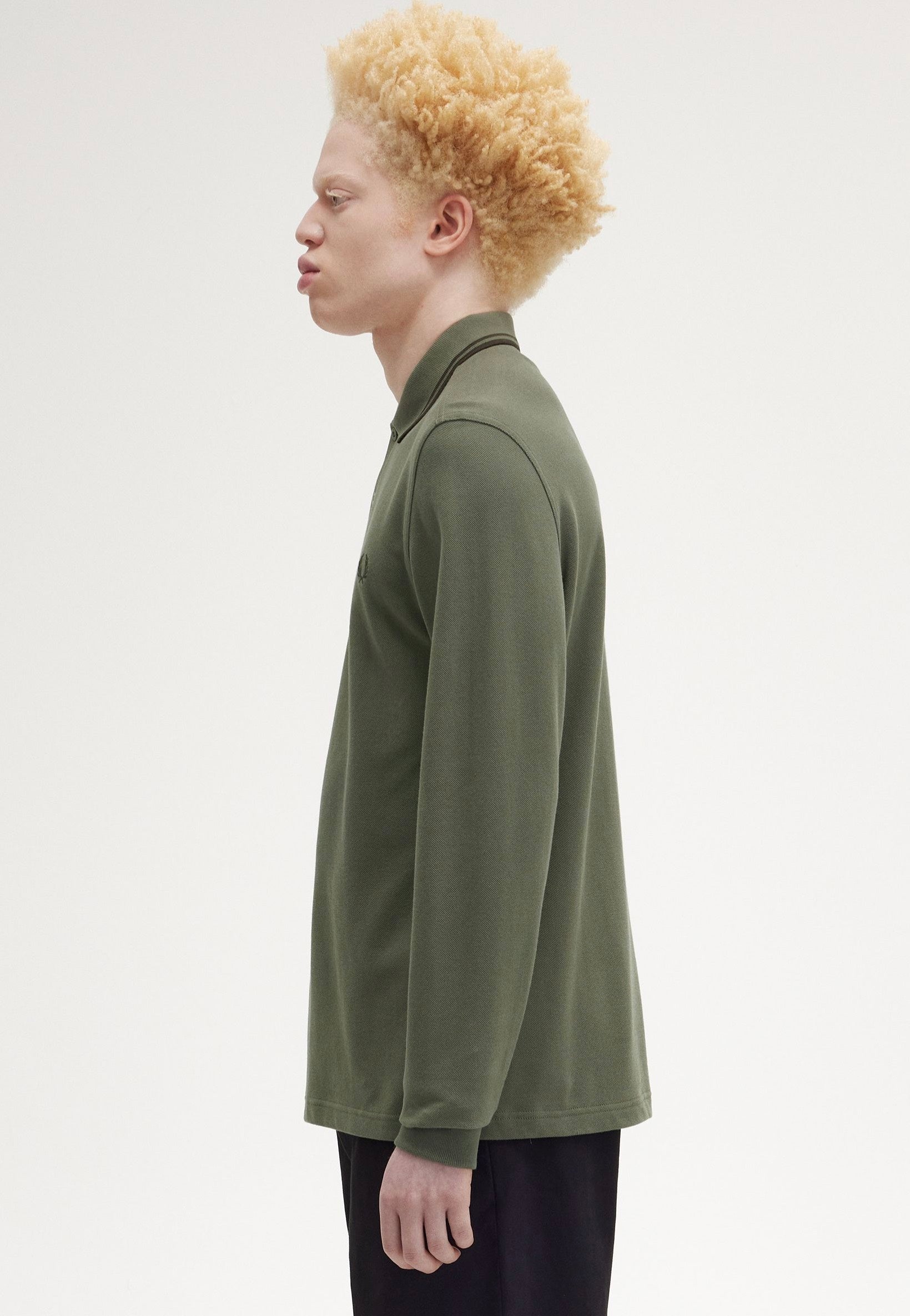 Fred Perry - Twin Tipped Laurel Wreath Green/Night Green/Night Green - Longsleeve | Men-Image