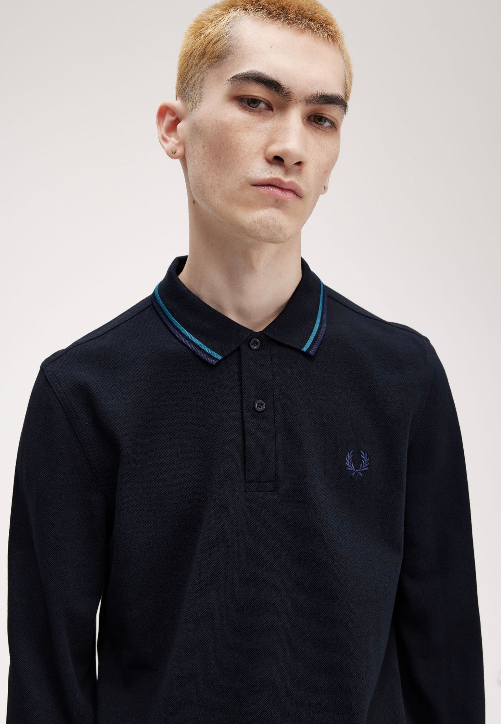 Fred Perry - Twin Tipped Nvy/Ocean/Dkcarb - Longsleeve | Men-Image