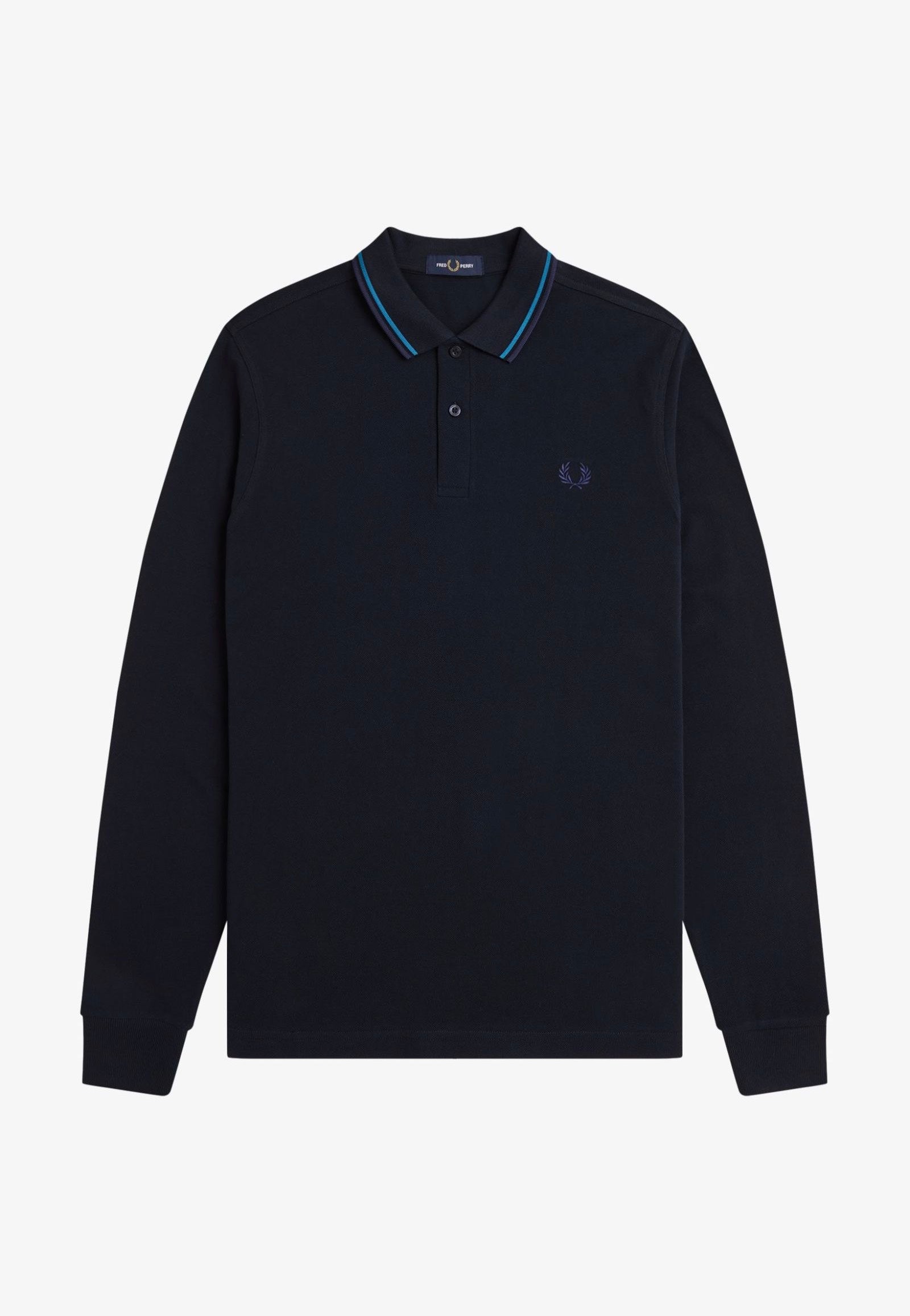 Fred Perry - Twin Tipped Nvy/Ocean/Dkcarb - Longsleeve | Men-Image