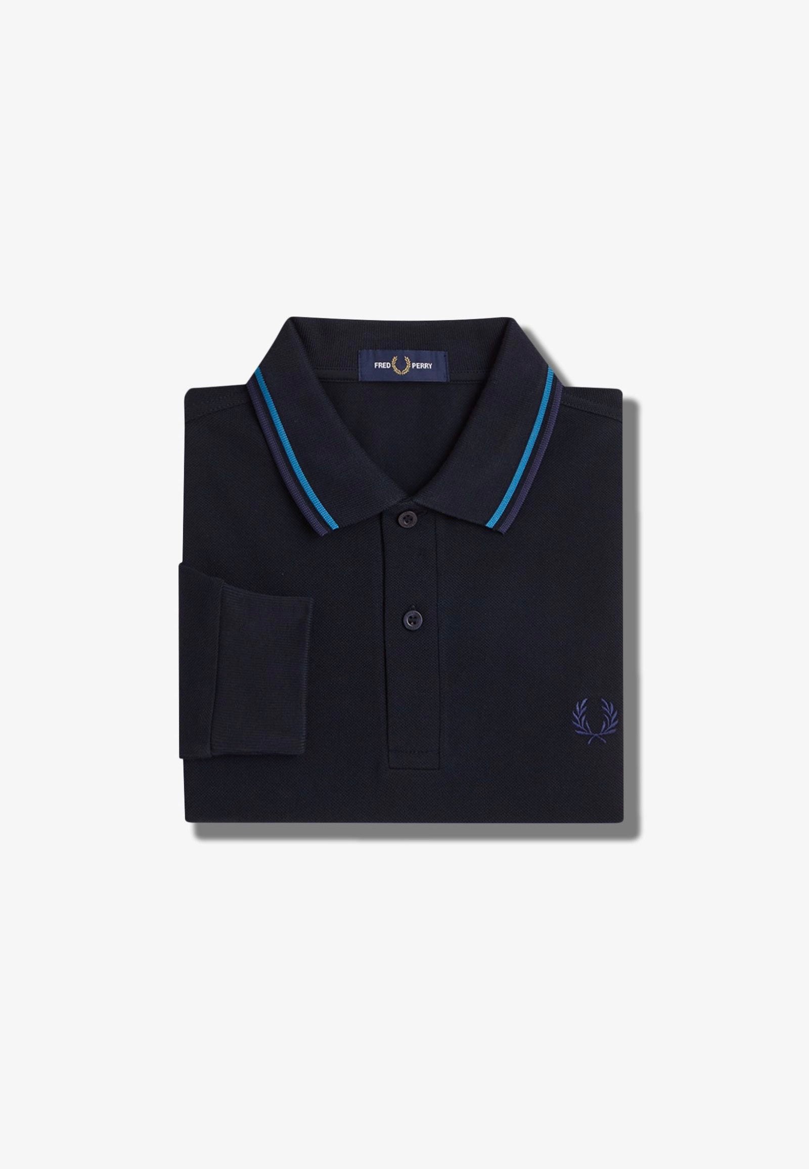 Fred Perry - Twin Tipped Nvy/Ocean/Dkcarb - Longsleeve | Men-Image