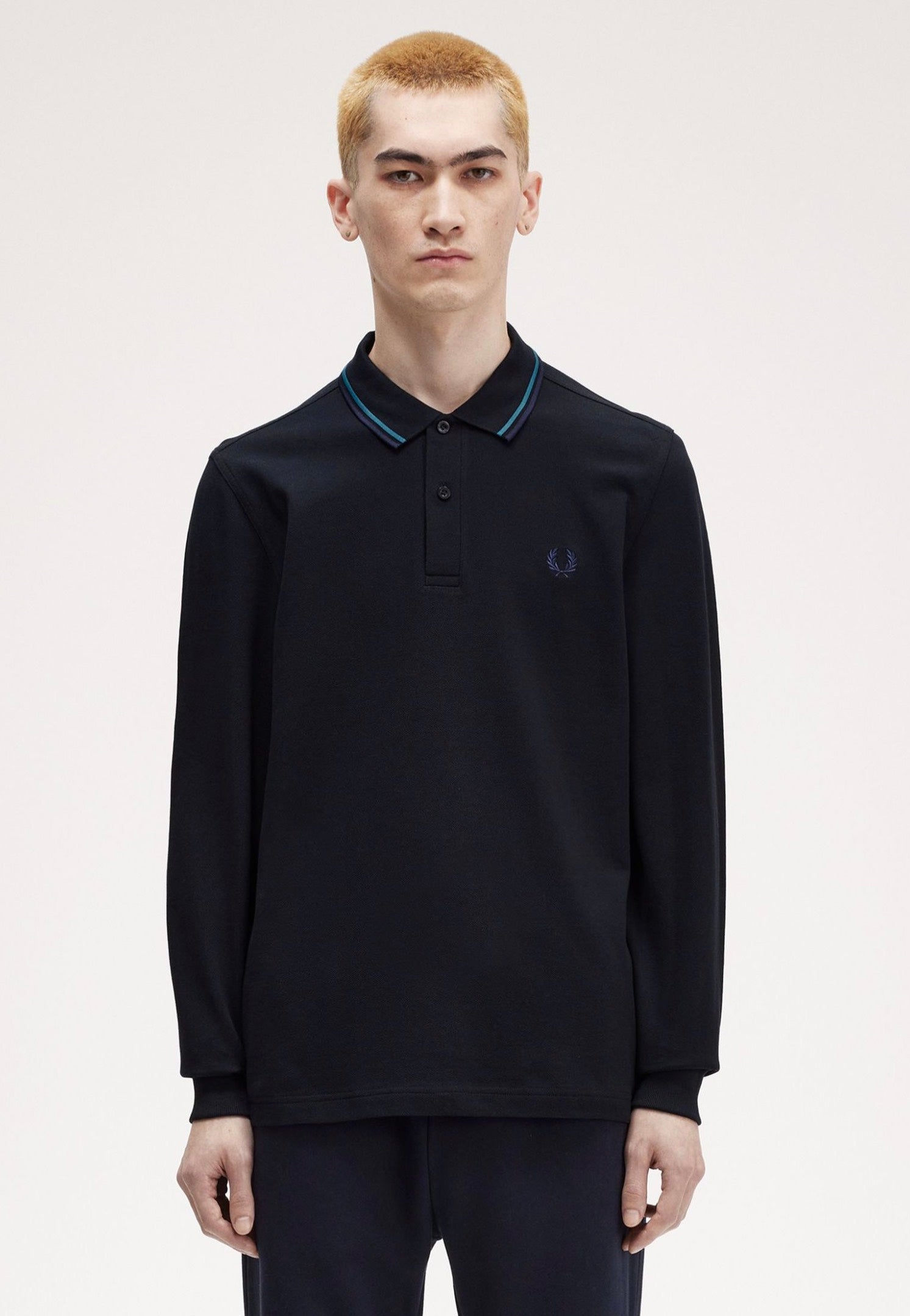 Fred Perry - Twin Tipped Nvy/Ocean/Dkcarb - Longsleeve | Men-Image