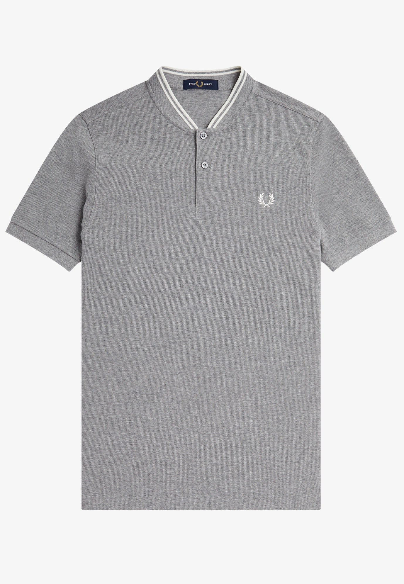 Fred Perry - Bomber Collar Steel Marl - Polo | Men-Image