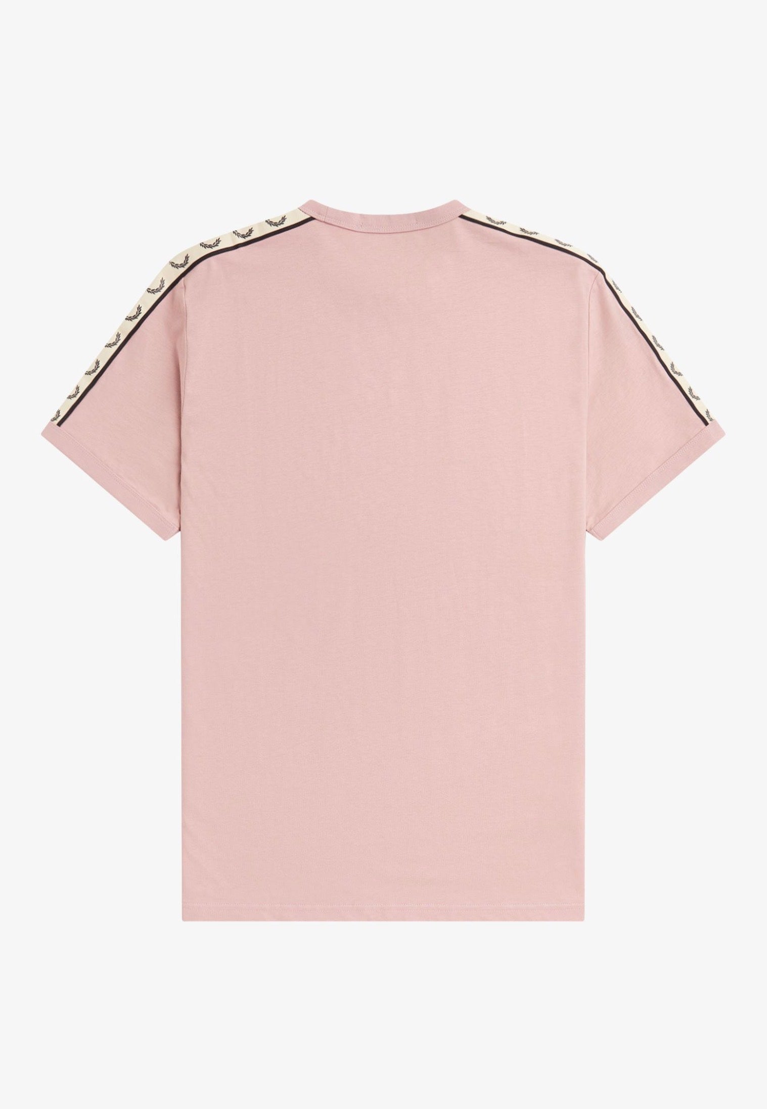 Fred Perry - Contrast Tape Ringer Dusty Rose Pink/Black - T-Shirt | Men-Image