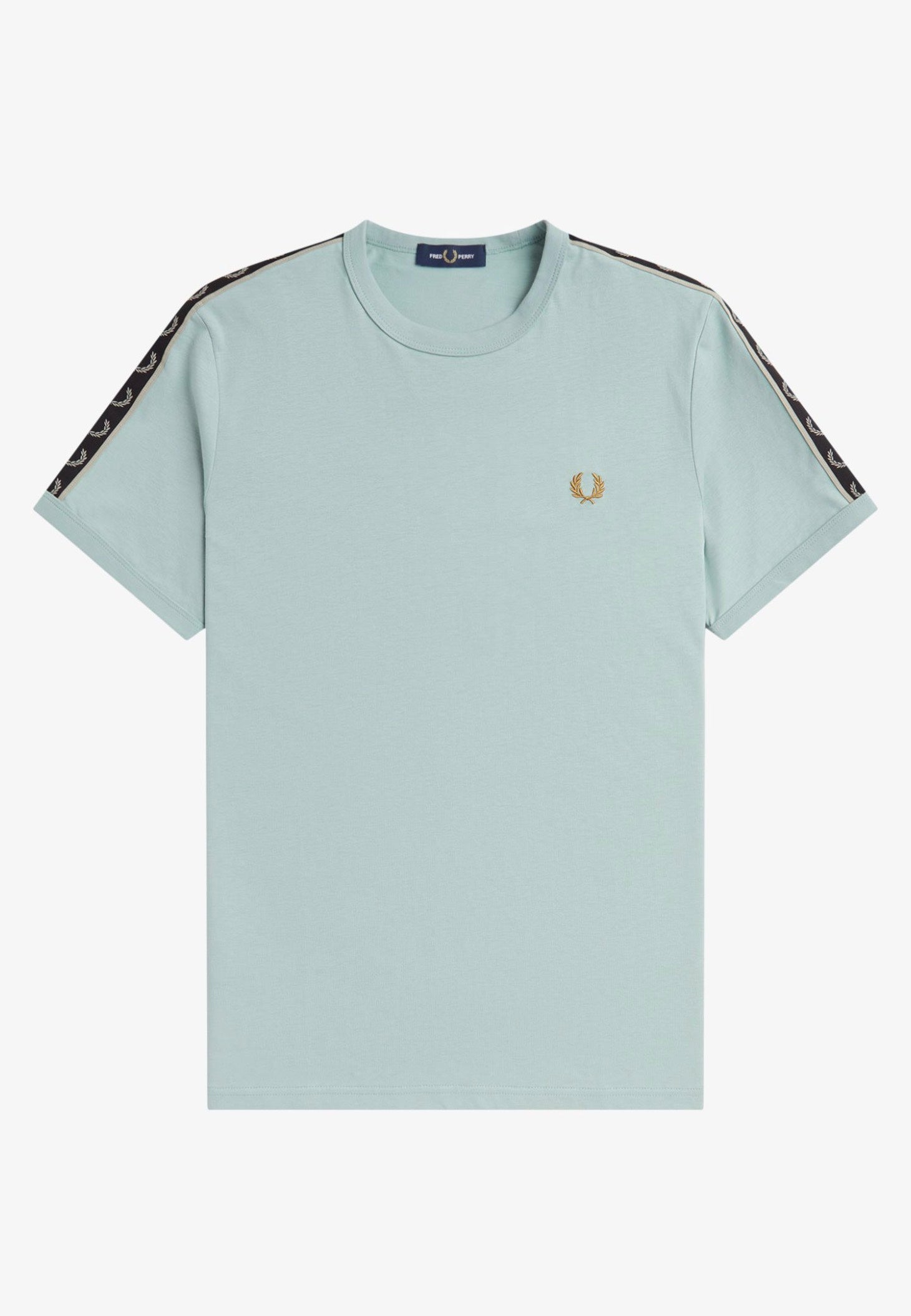 Fred Perry - Contrast Tape Ringer Silver Blue/Warm Grey - T-Shirt | Men-Image