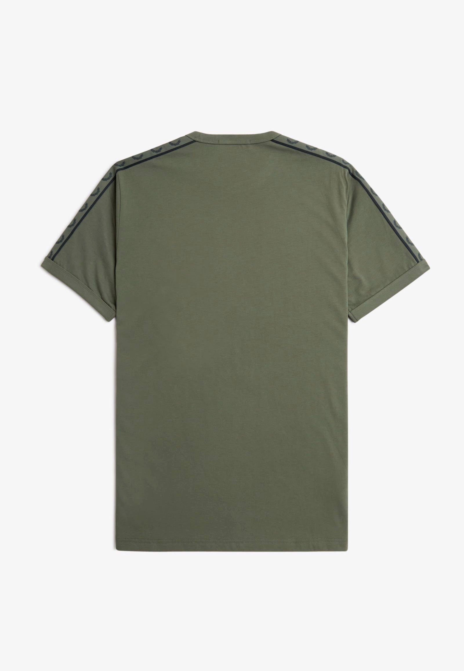 Fred Perry - Contrast Tape Ringer Laurel Wreath Green/Night Green - T-Shirt | Men-Image