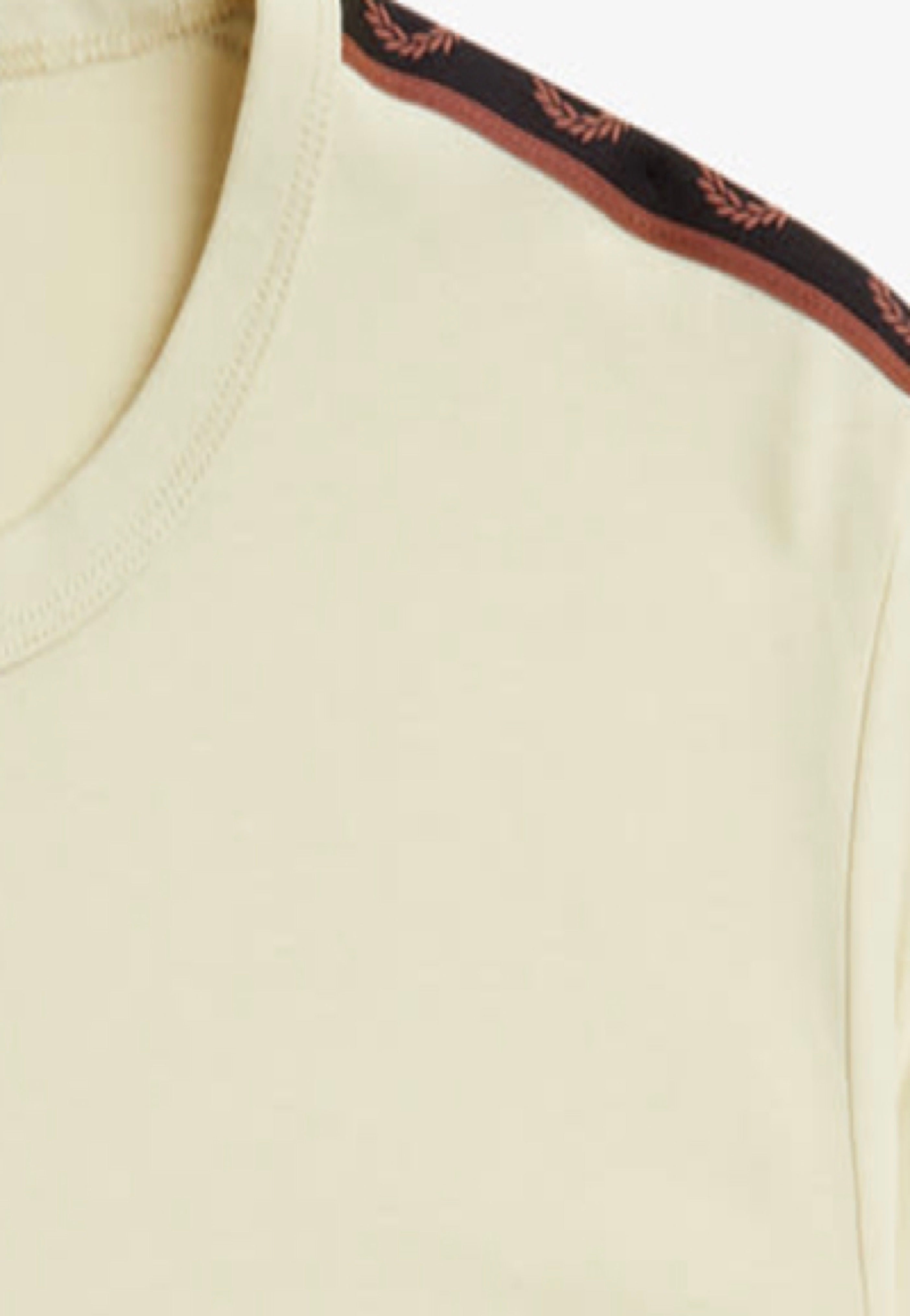 Fred Perry - Contrast Tape Ringer Oatmeal/Whisky Brown - T-Shirt | Men-Image