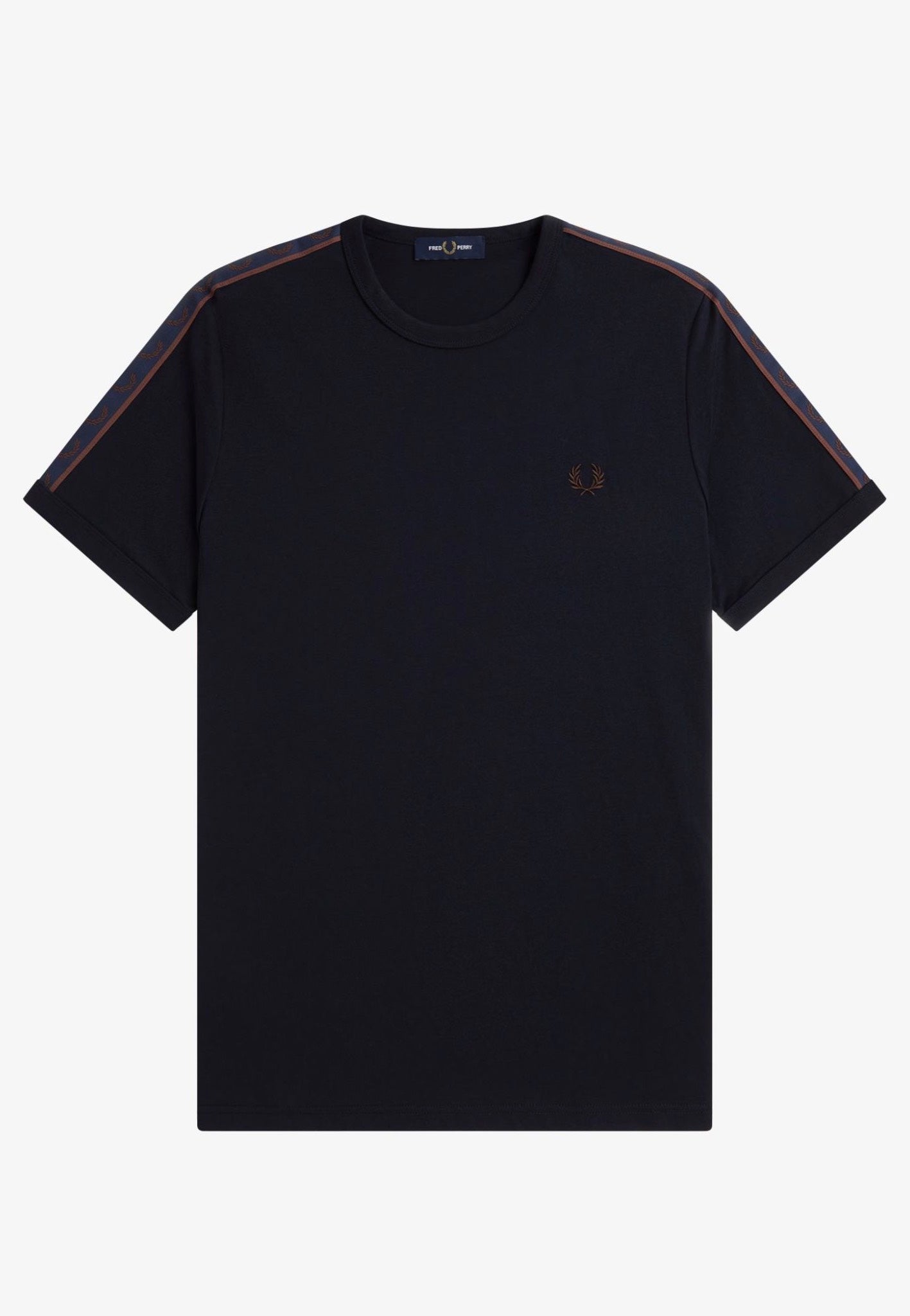 Fred Perry - Contrast Tape Ringer Navy/Crrgroabric - T-Shirt | Men-Image