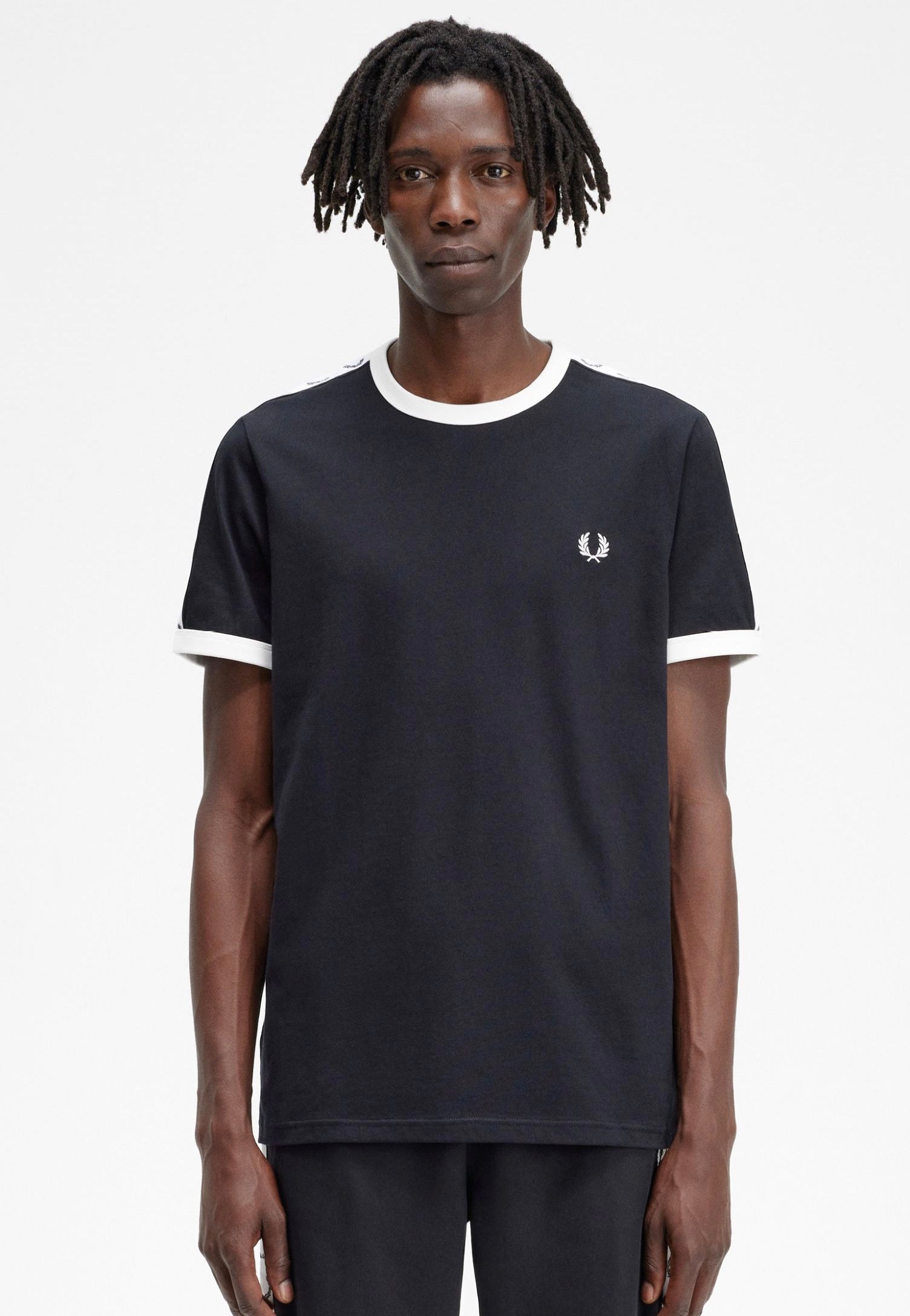 Fred Perry - Taped Ringer Black - T-Shirt | Men-Image