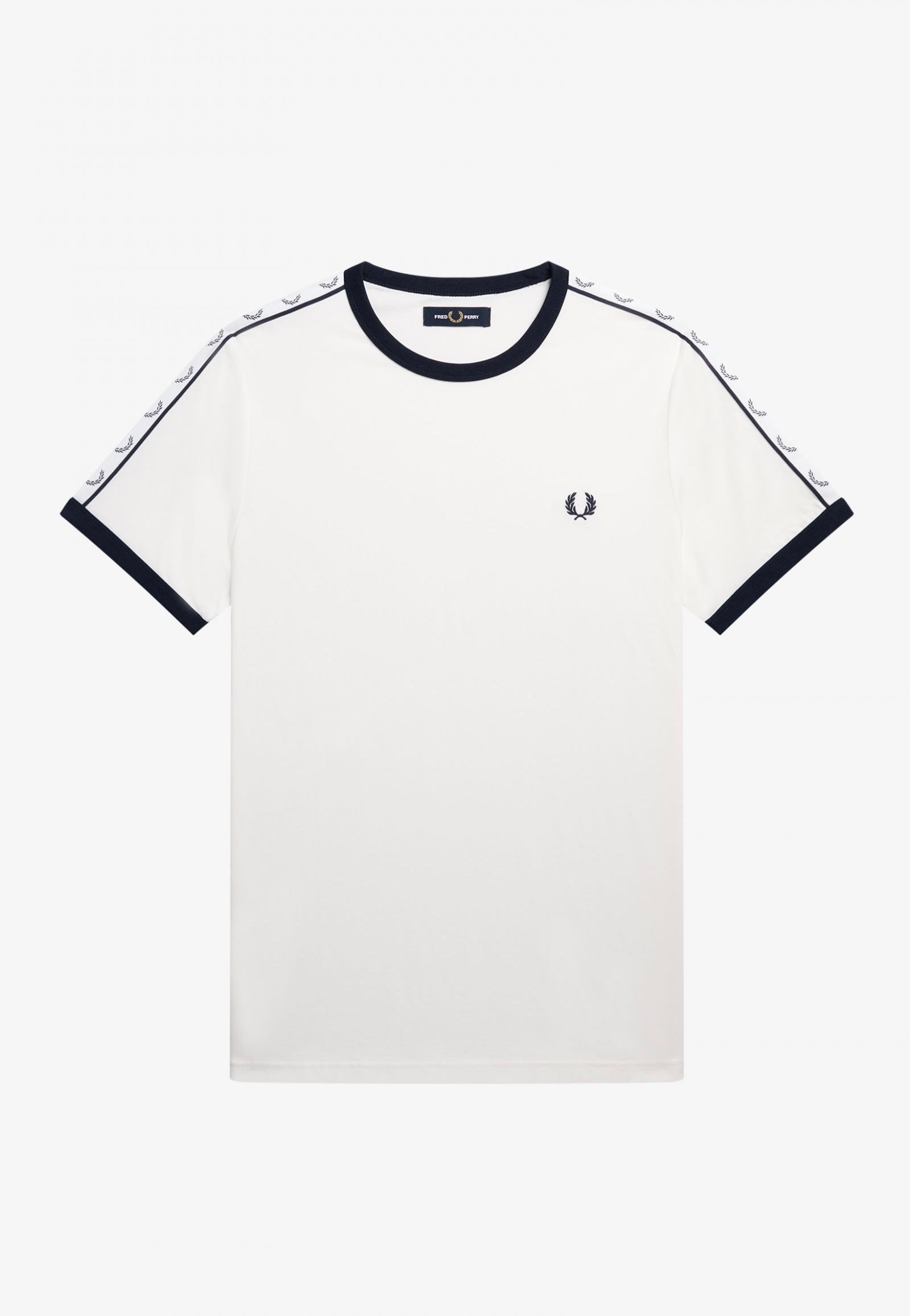 Fred Perry - Taped Ringer Snow White - T-Shirt | Men-Image