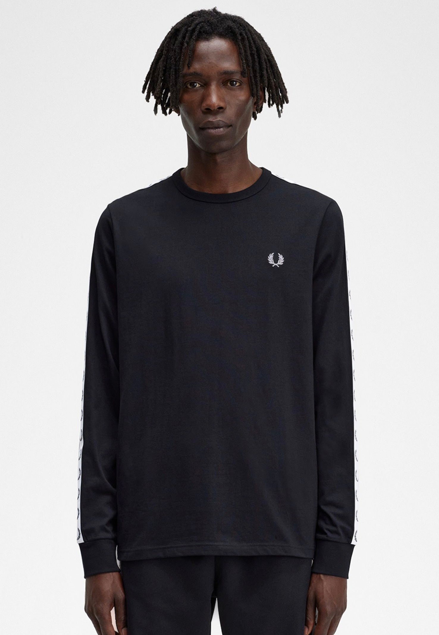 Fred Perry - Taped Black - Longsleeve | Men-Image