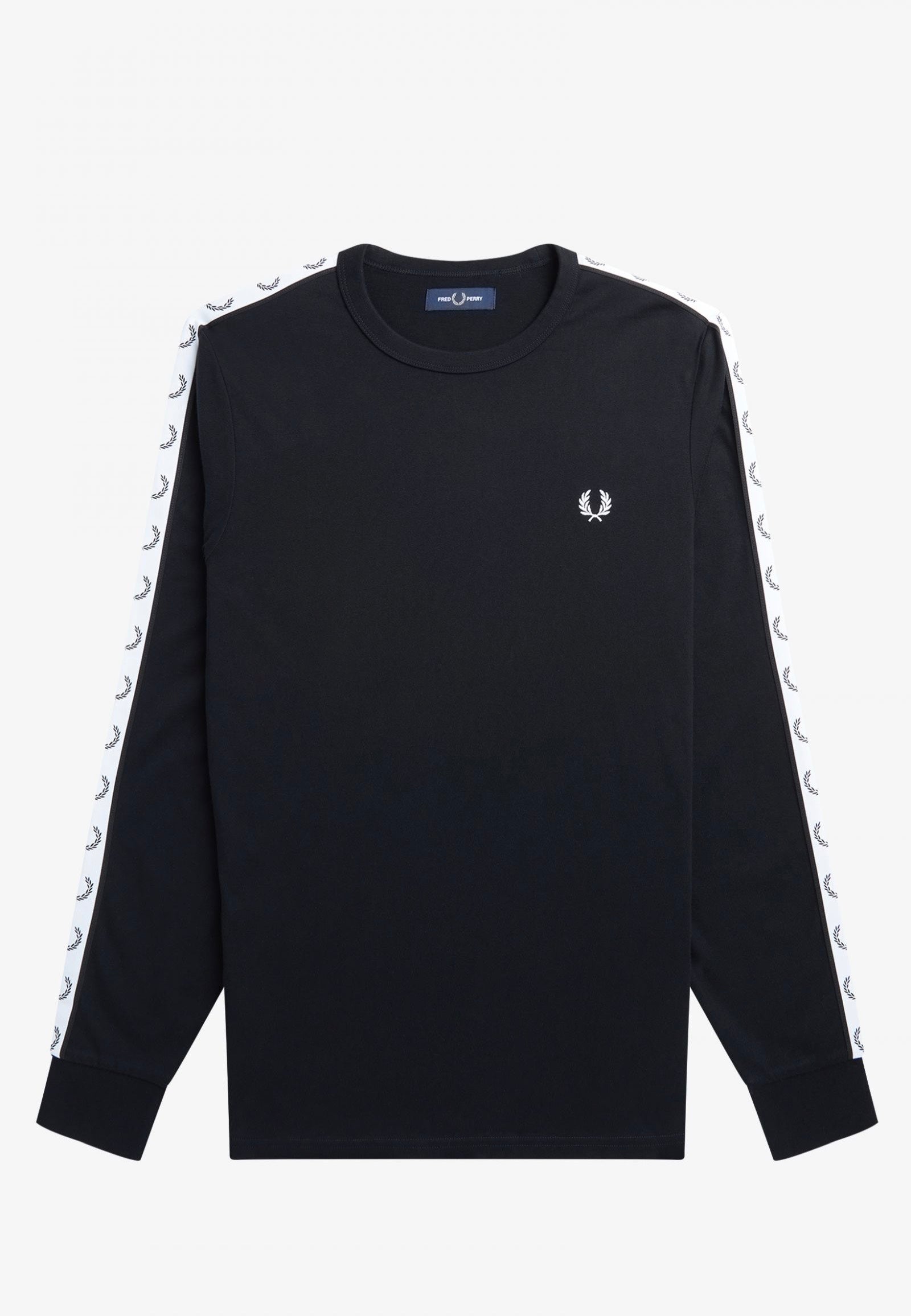 Fred Perry - Taped Black - Longsleeve | Men-Image