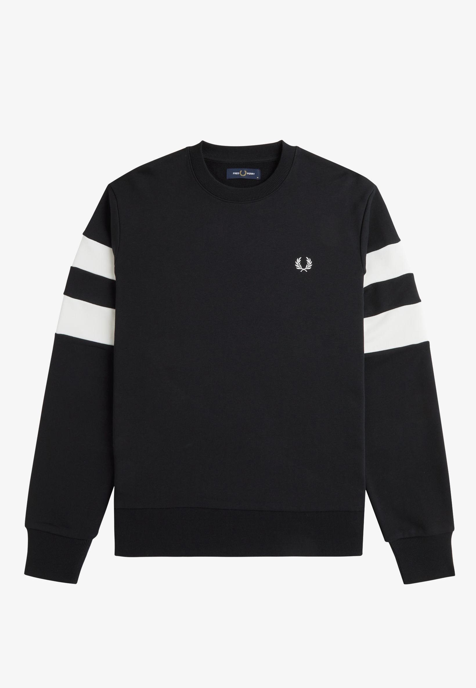 Fred Perry - Tipped Sleeve Black - Sweater | Men-Image