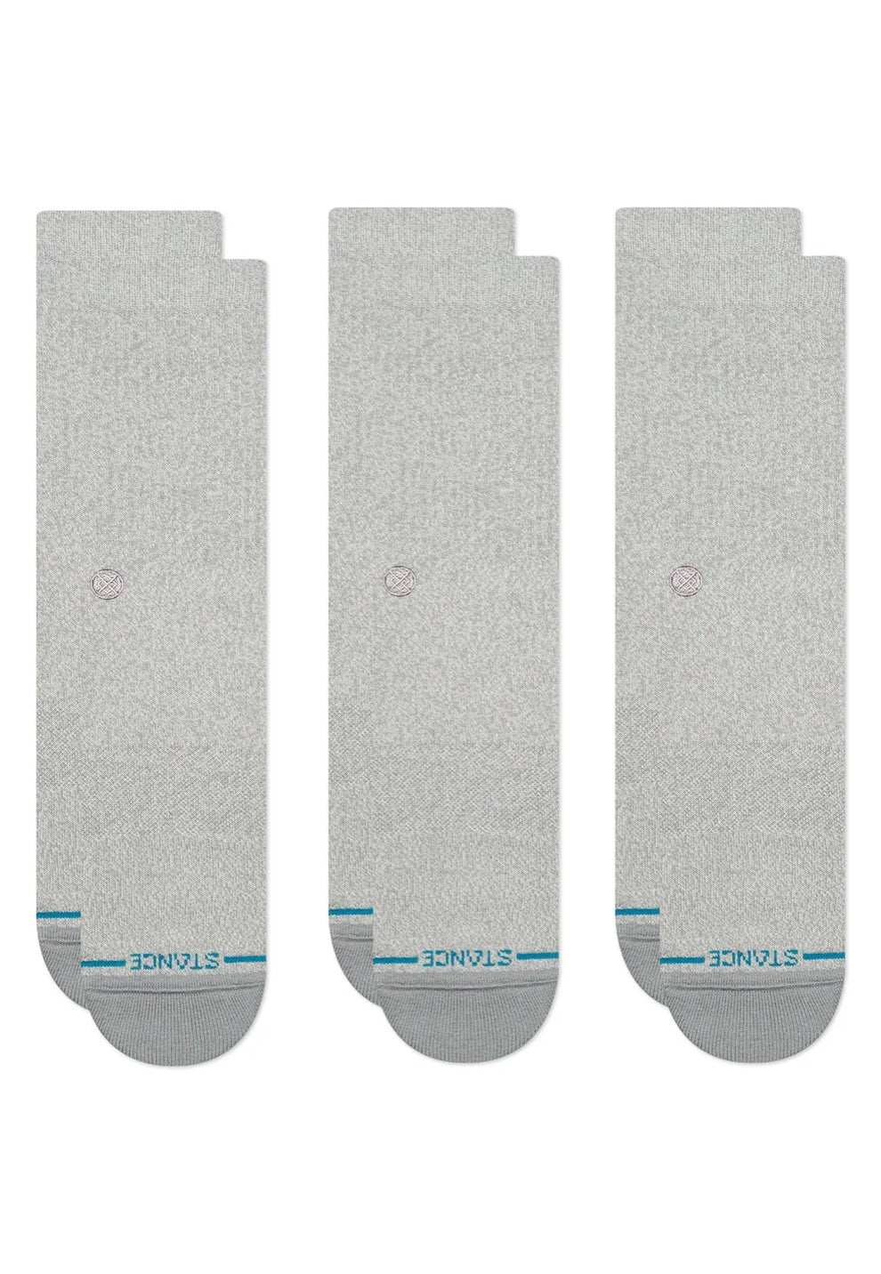 Stance - Icon Pack Of 3 Greyheather - Socks | Neutral-Image