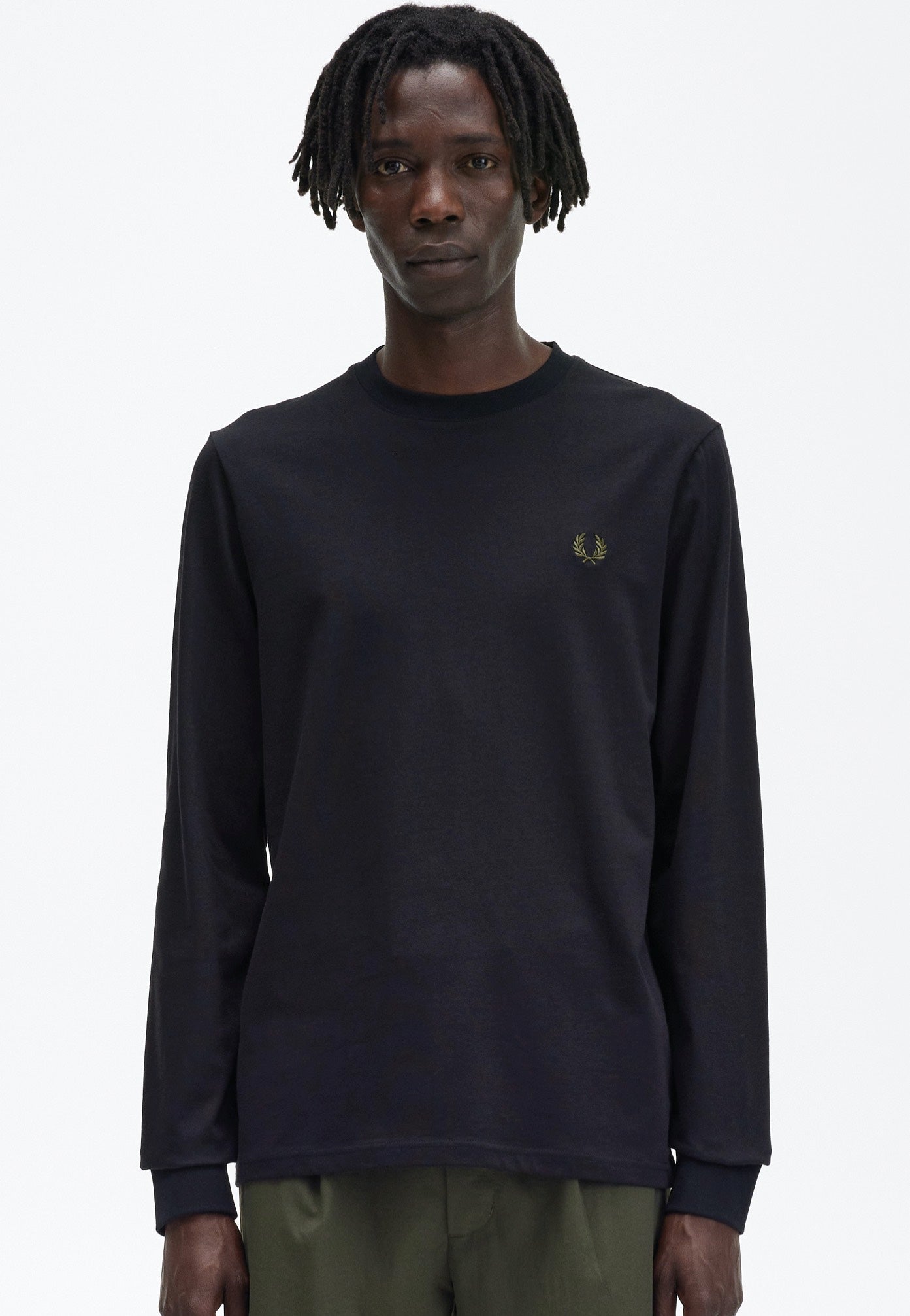 Fred Perry - Graphic Soundwaves Black - Longsleeve | Men-Image