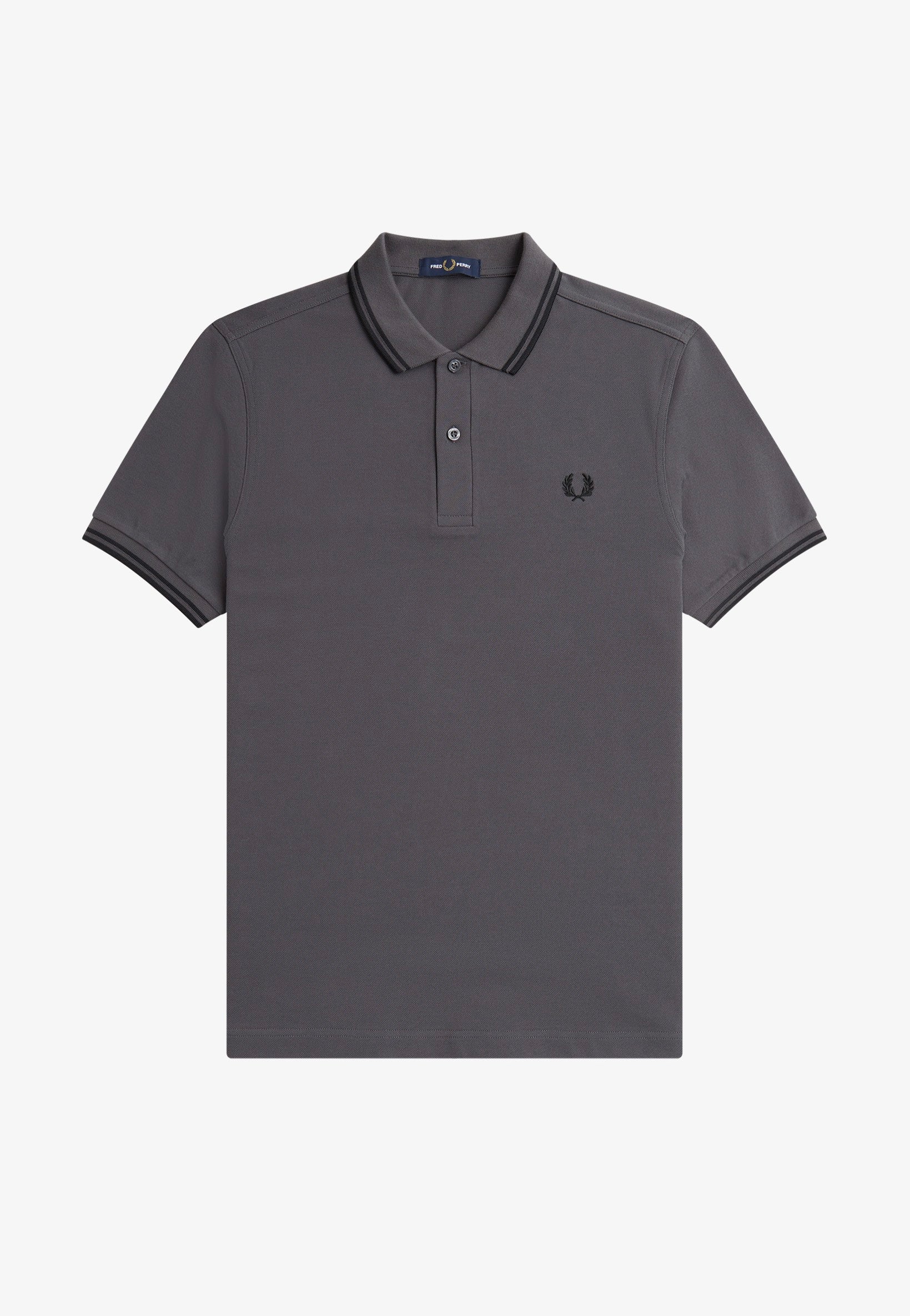 Fred Perry - Back Graphic Gunmetal - Polo | Men-Image