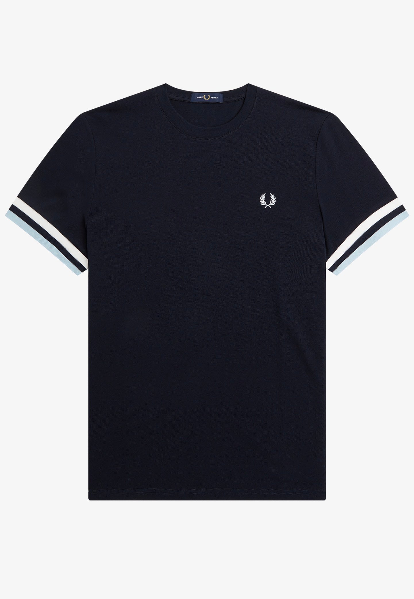 Fred Perry - Bold Tipped Pique Navy - T-Shirt | Men-Image