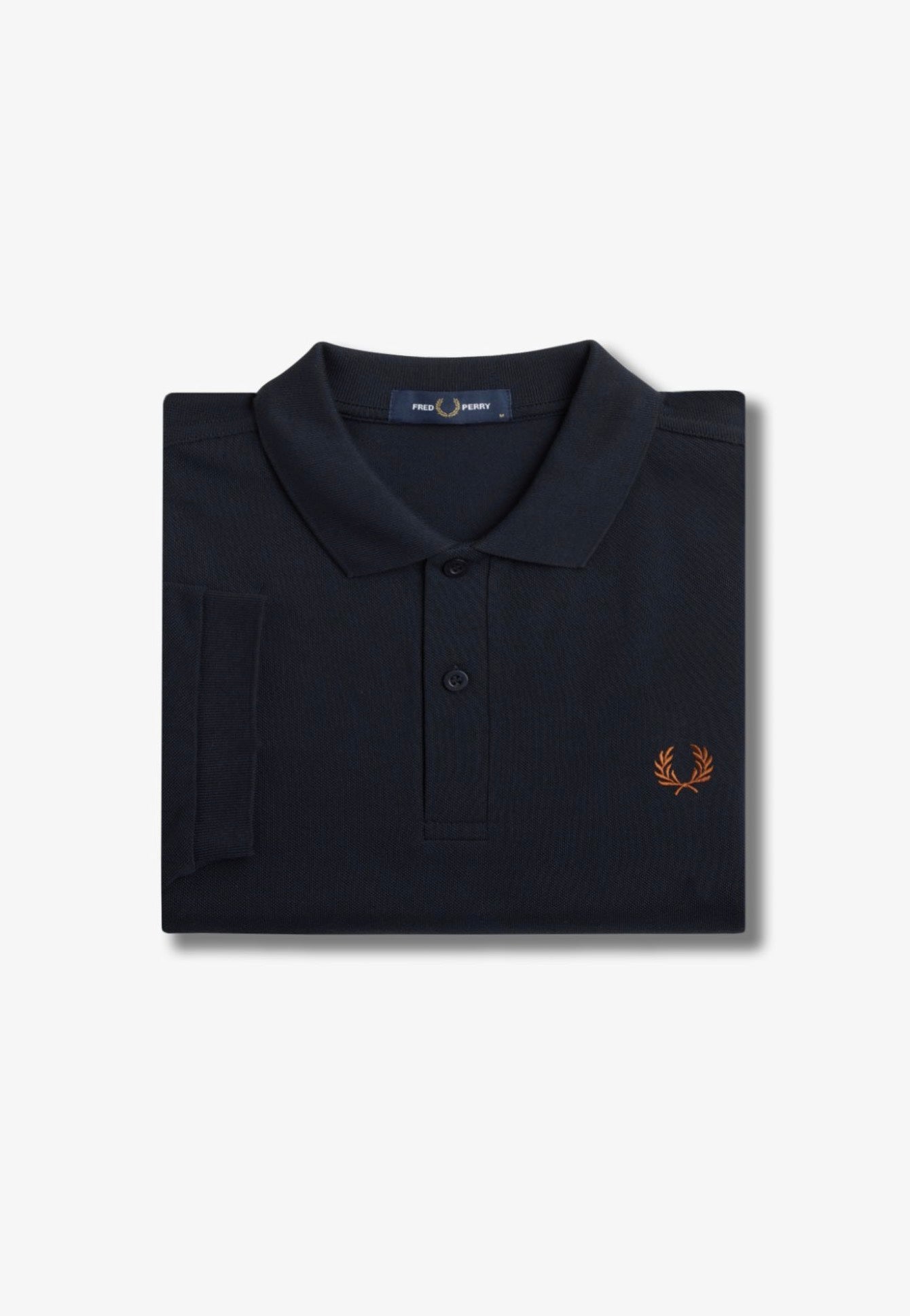 Fred Perry - Plain Navy/Nut Flake - Polo | Men-Image