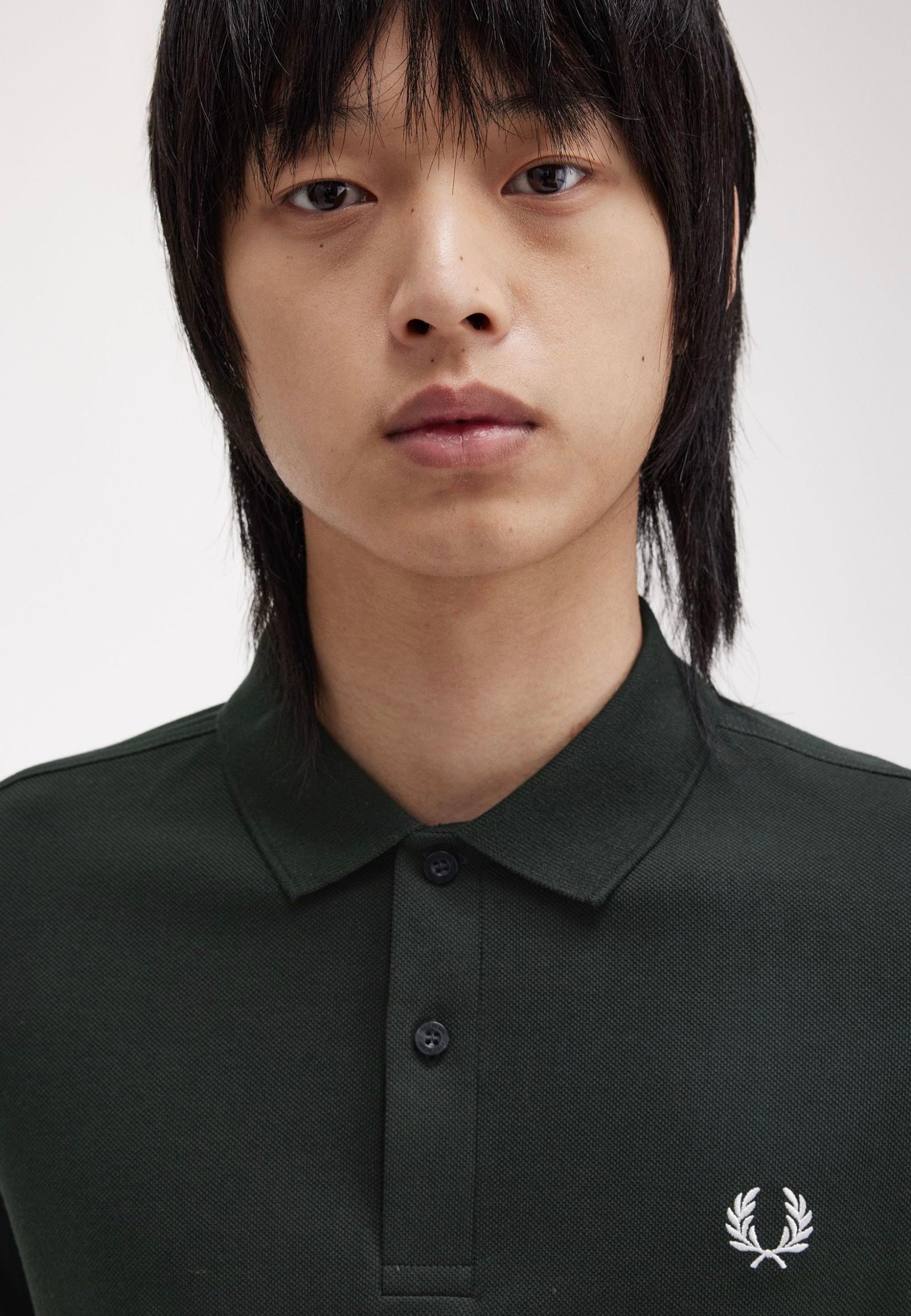 Fred Perry - Plain Night Green/Snow White - Polo | Men-Image