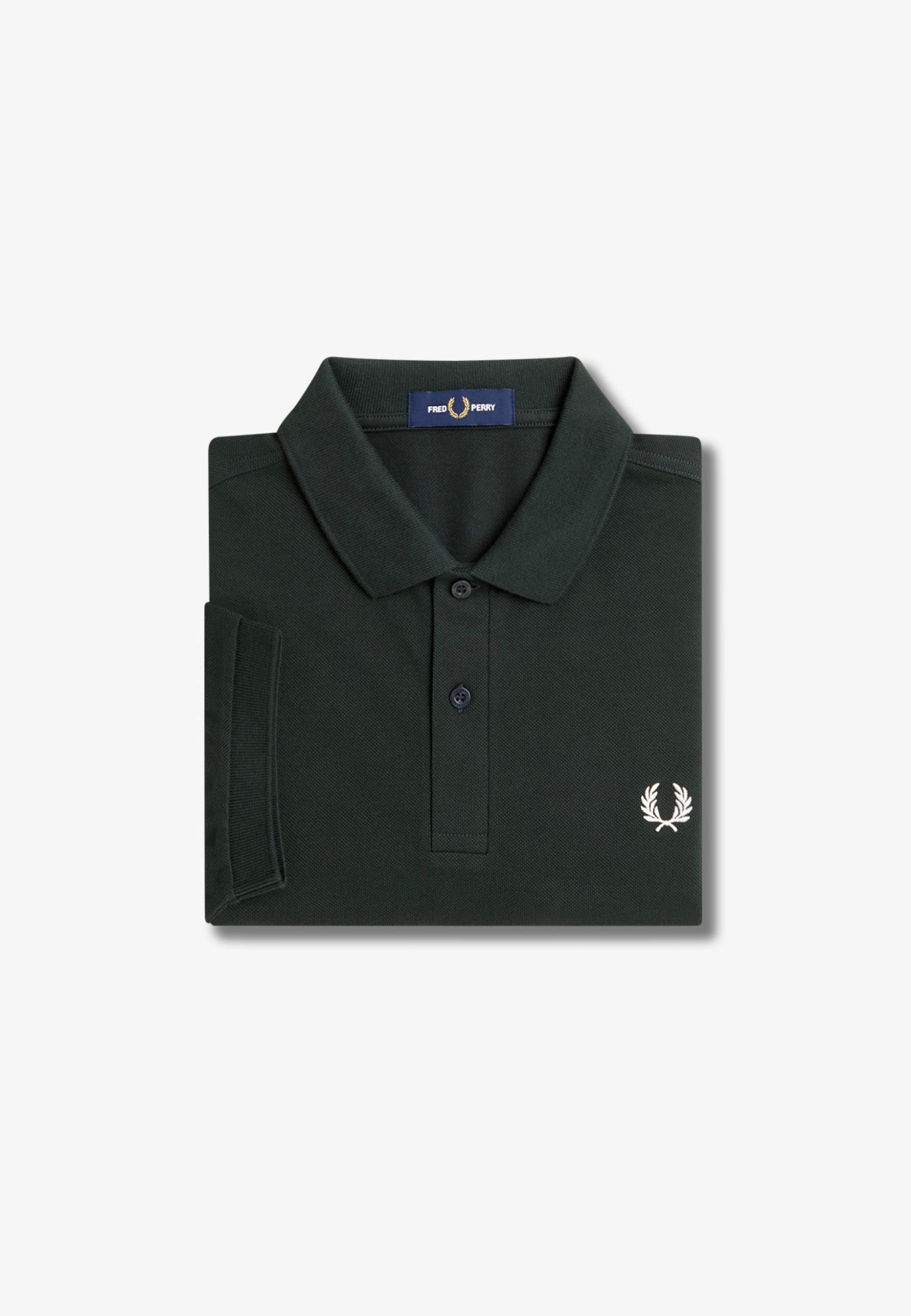 Fred Perry - Plain Night Green/Snow White - Polo | Men-Image