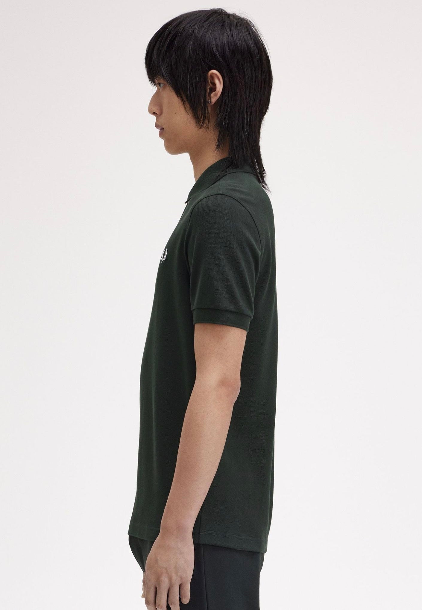 Fred Perry - Plain Night Green/Snow White - Polo | Men-Image