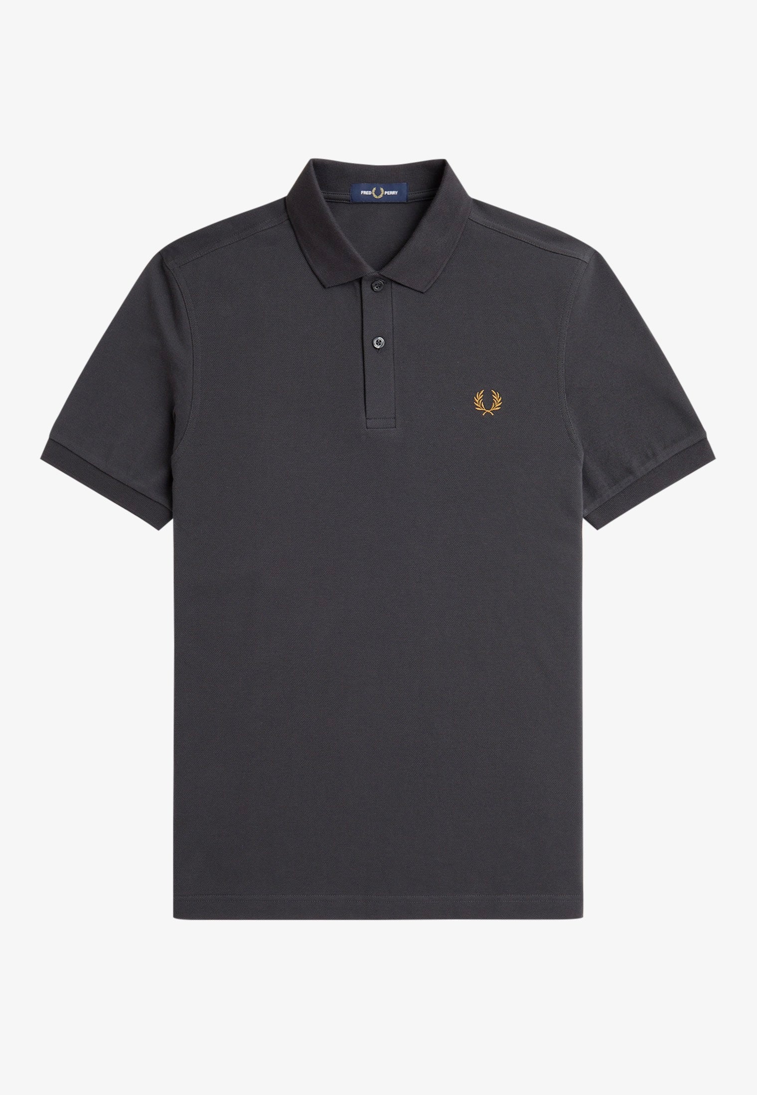 Fred Perry - Plain Anchor Grey/Dark Caramel - Polo | Men-Image