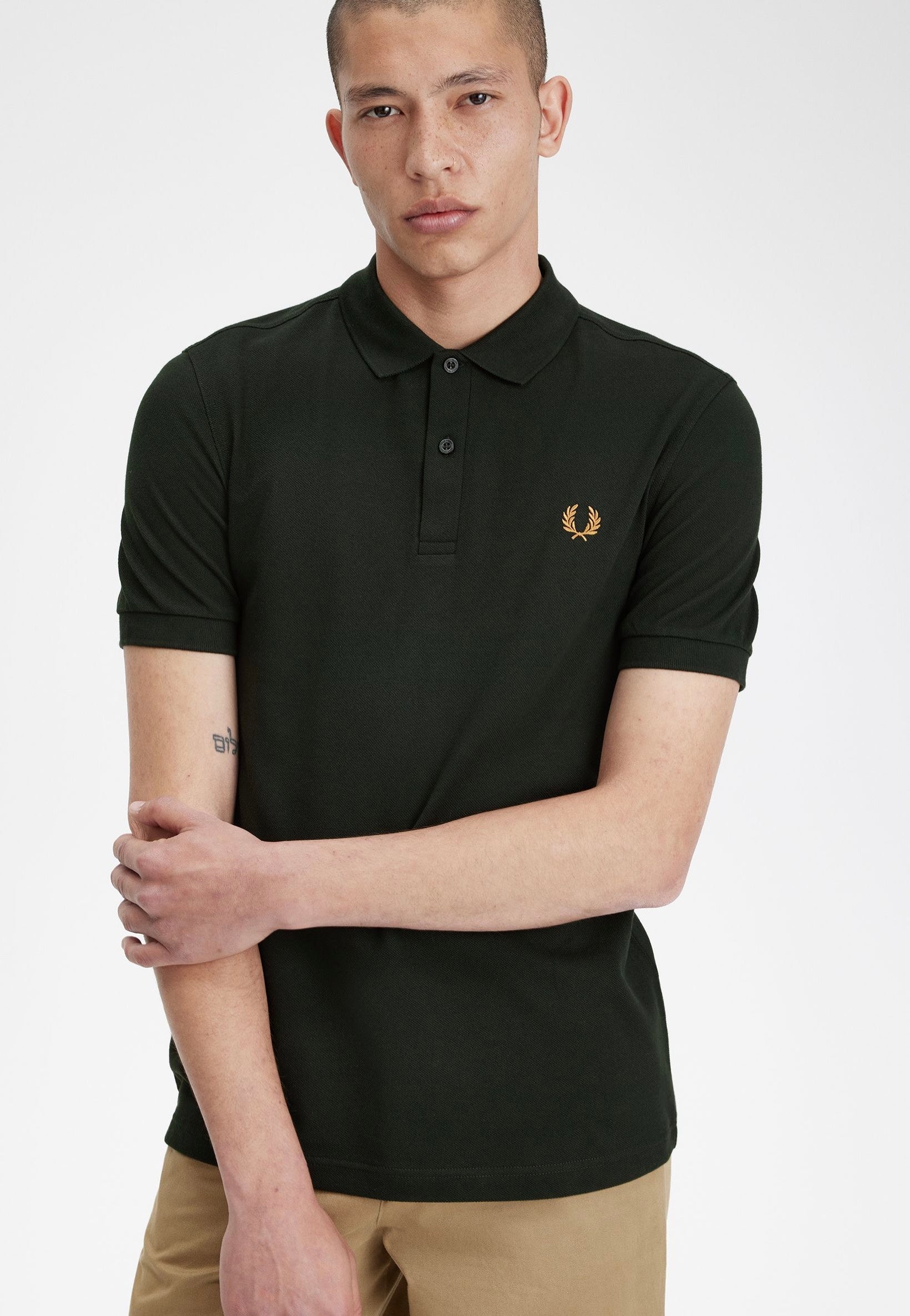 Fred Perry - Plain Night Green/Light Rust - Polo | Men-Image