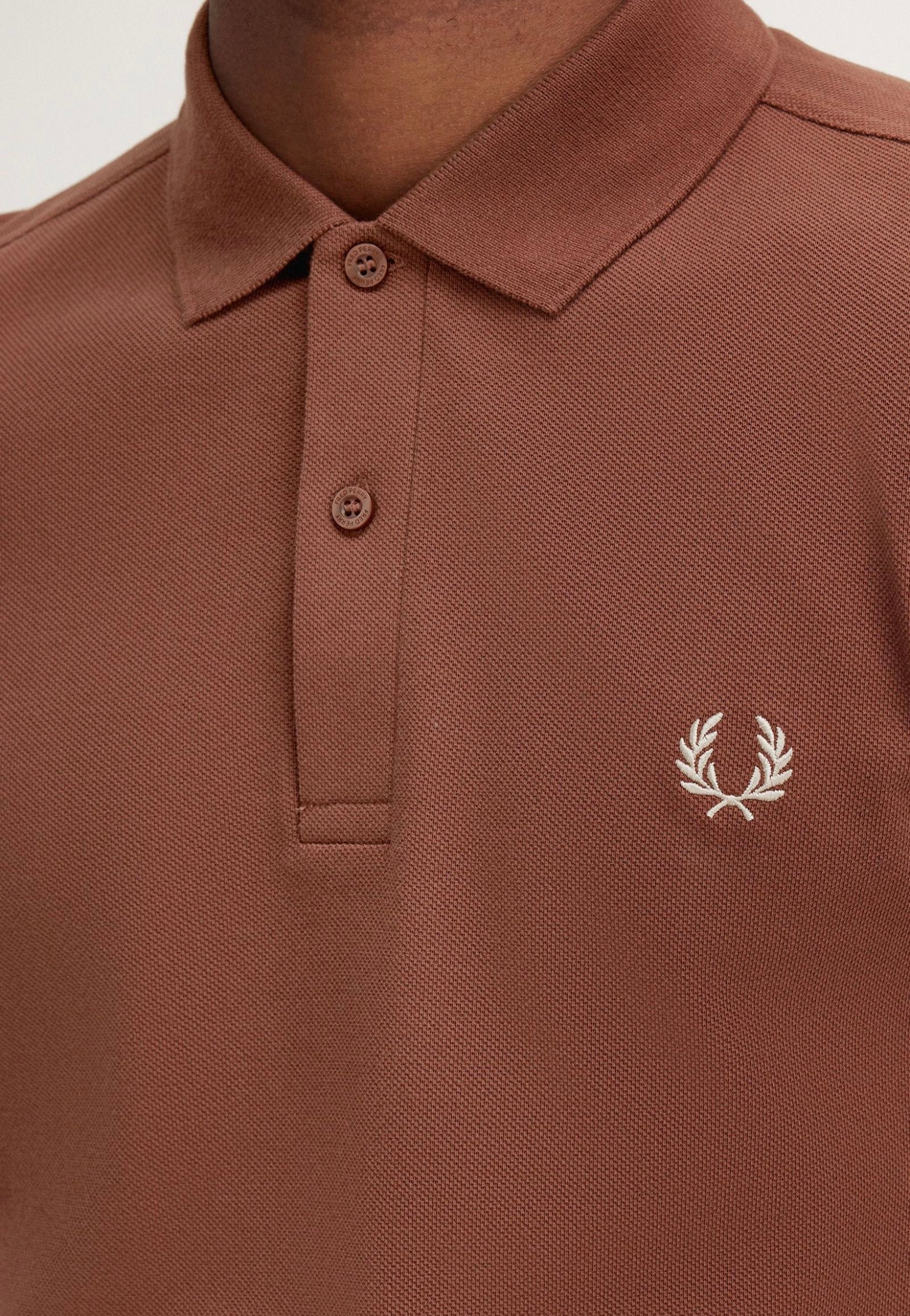 Fred Perry - Plain Whisky Brown/Porridge Marl - Polo | Men-Image