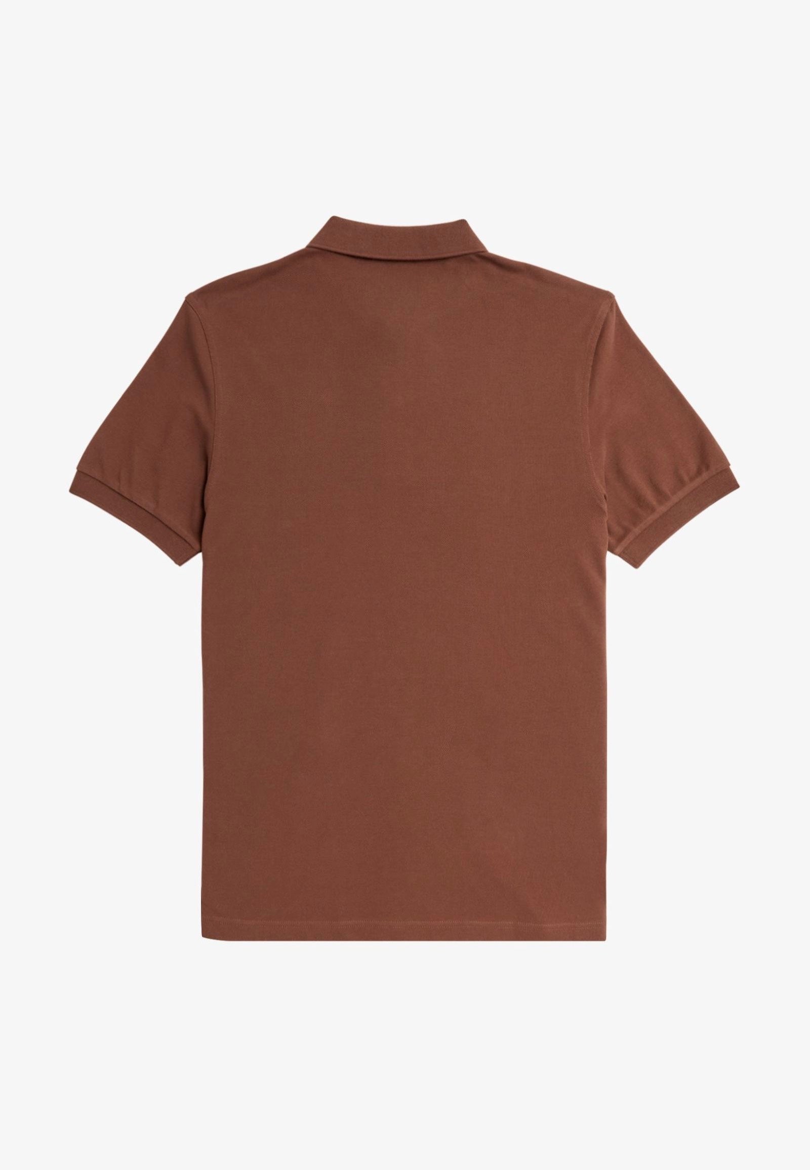 Fred Perry - Plain Whisky Brown/Porridge Marl - Polo | Men-Image