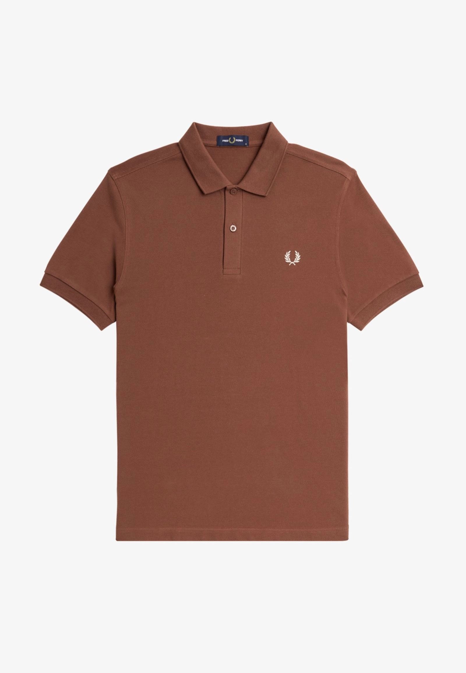 Fred Perry - Plain Whisky Brown/Porridge Marl - Polo | Men-Image