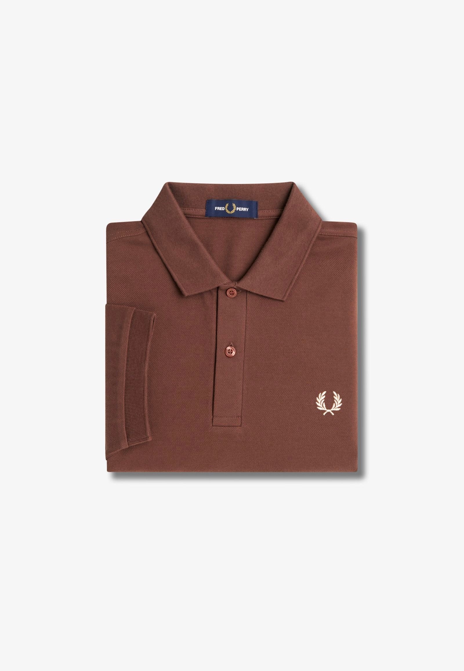 Fred Perry - Plain Whisky Brown/Porridge Marl - Polo | Men-Image