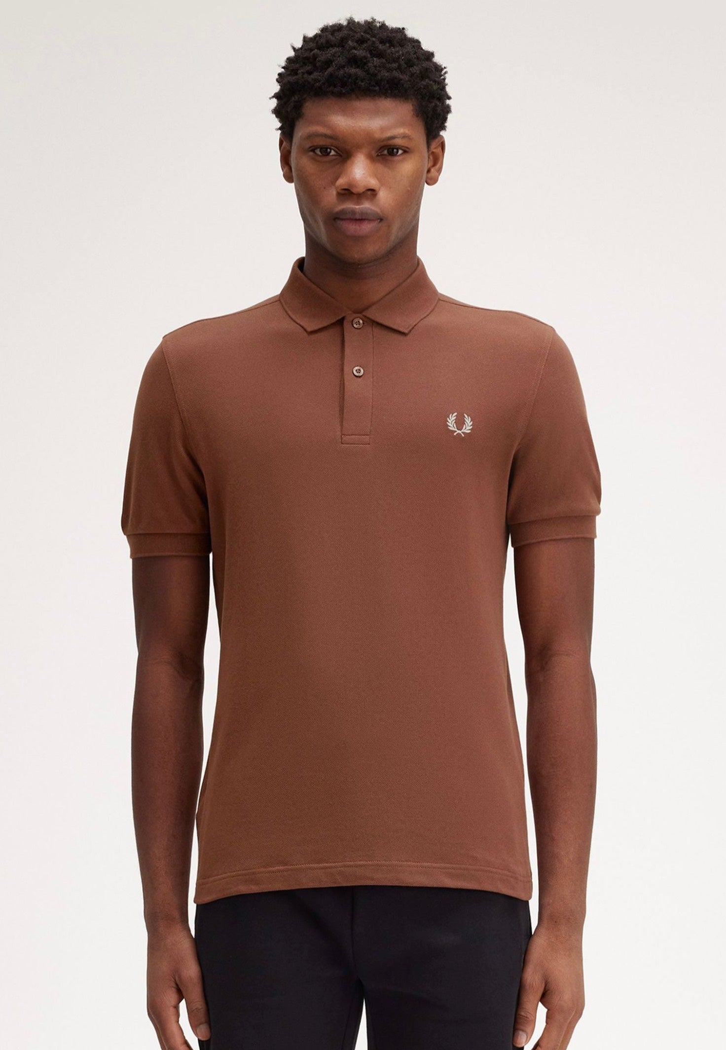 Fred Perry - Plain Whisky Brown/Porridge Marl - Polo | Men-Image