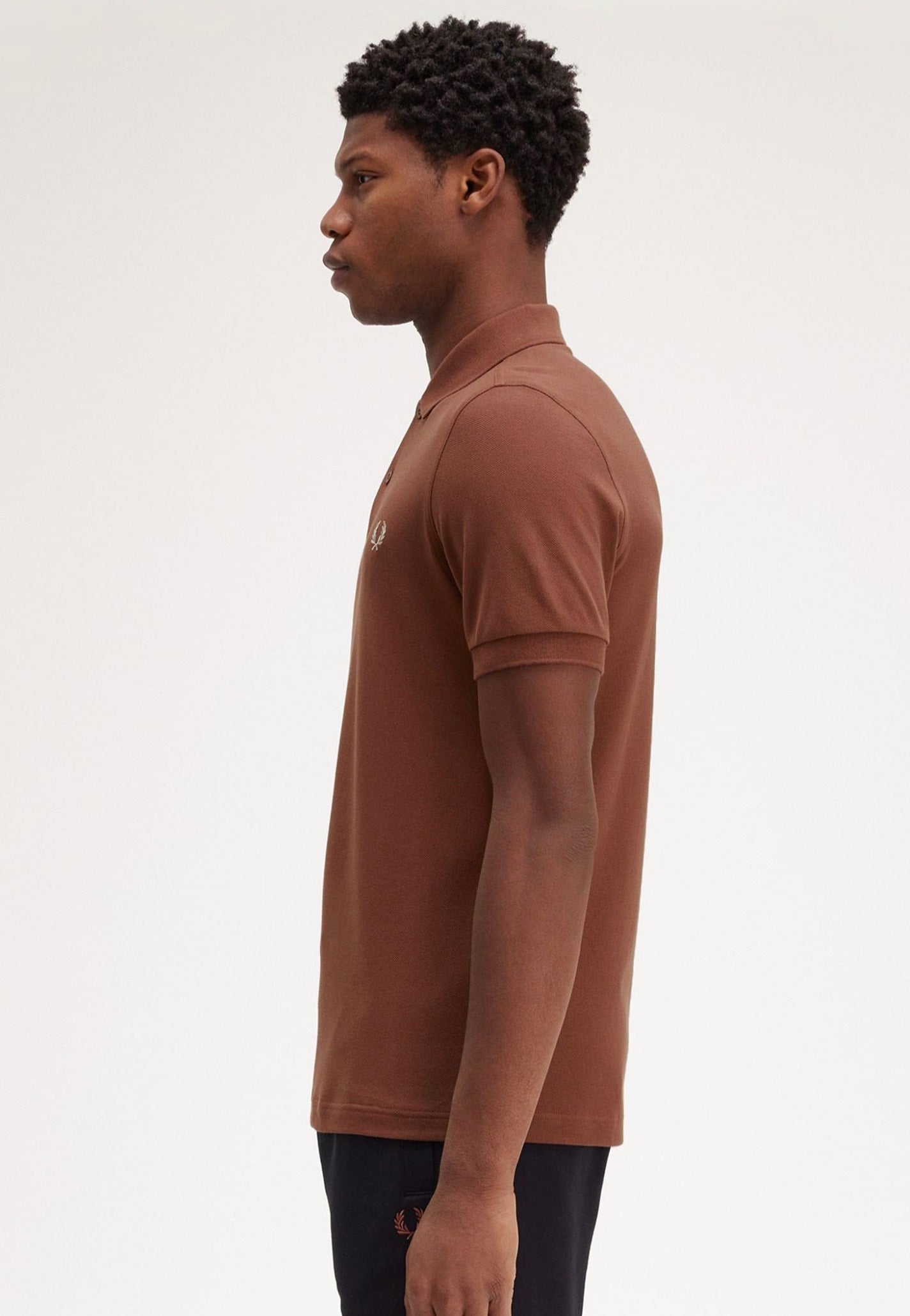 Fred Perry - Plain Whisky Brown/Porridge Marl - Polo | Men-Image