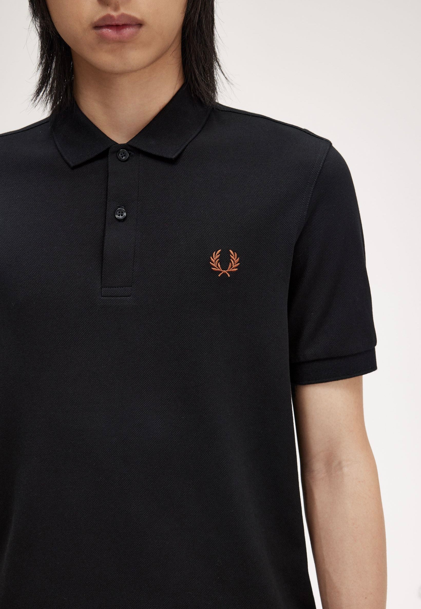 Fred Perry - The Fred Perry Black/Marmalade - Polo | Men-Image