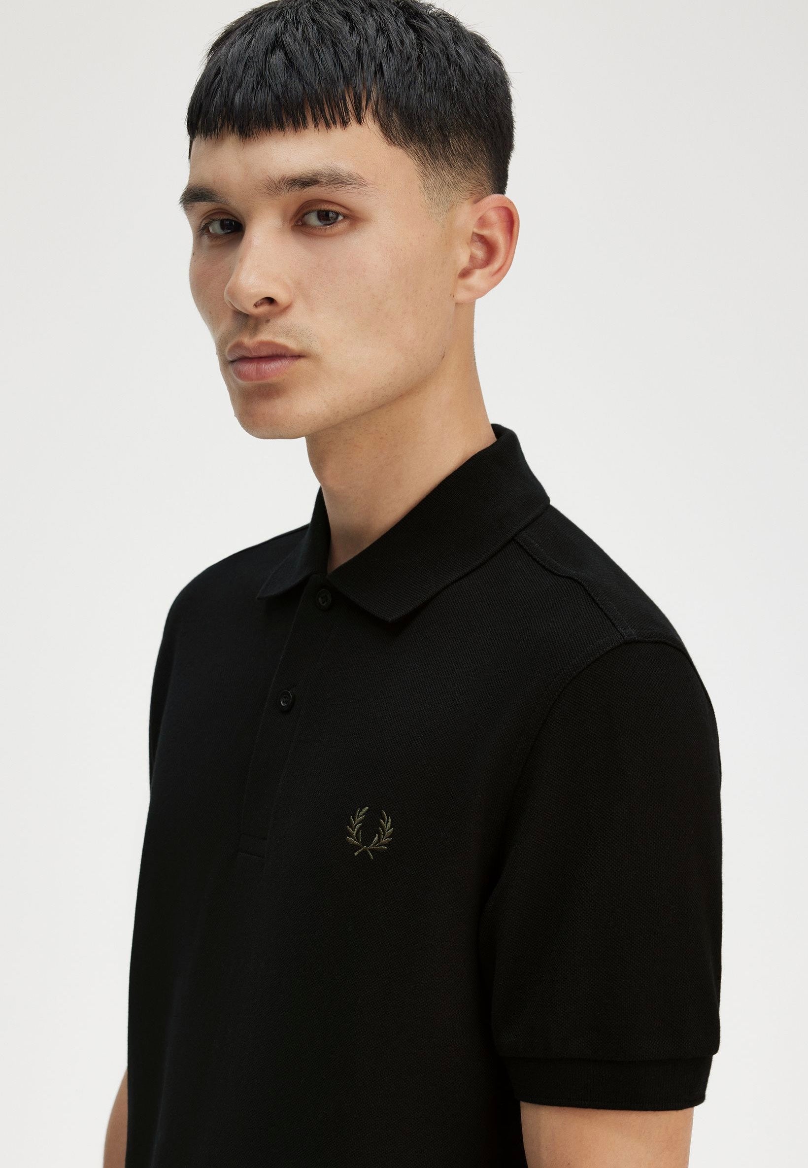 Fred Perry - The Fred Perry Black/Court Green - Polo | Men-Image