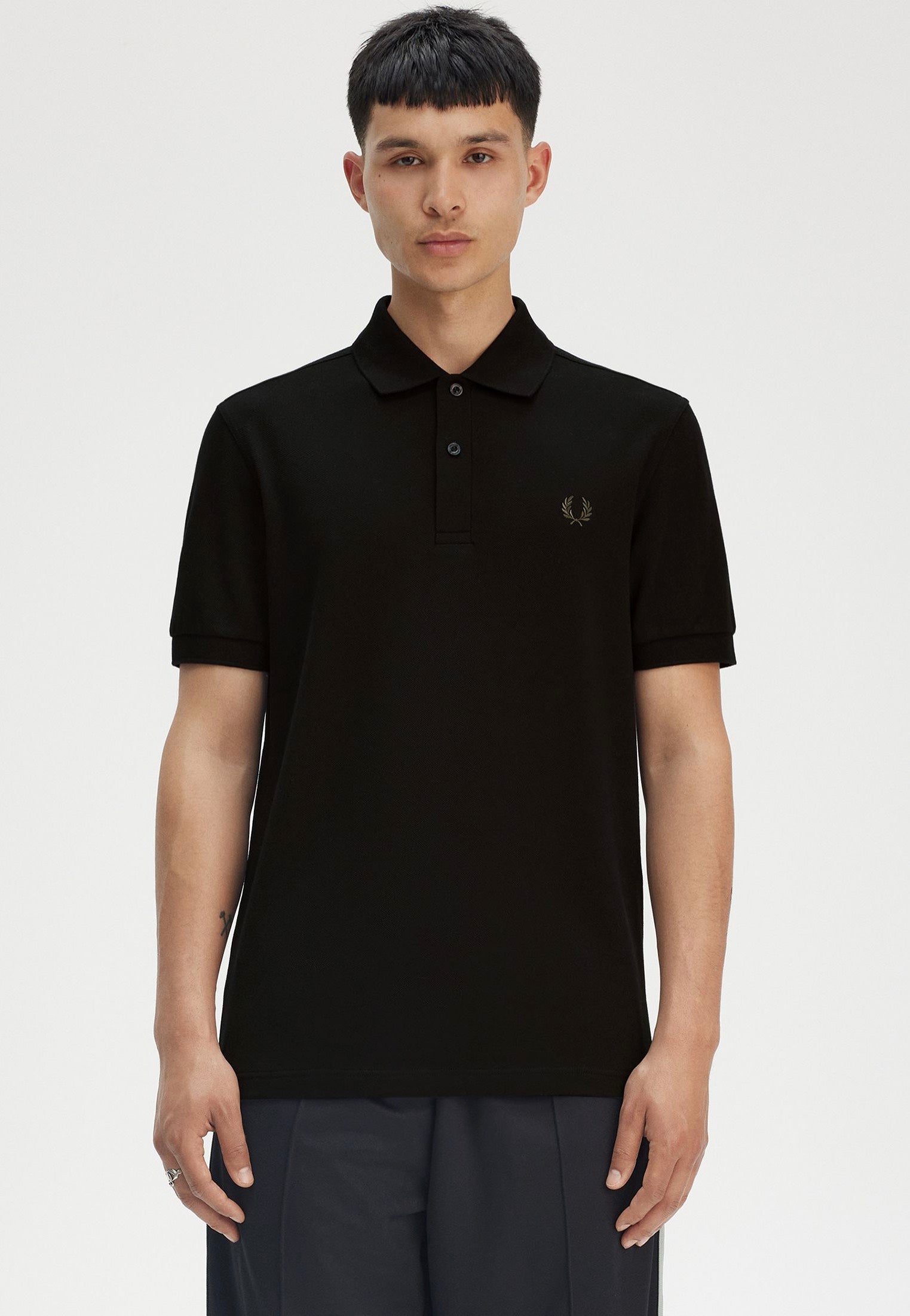 Fred Perry - The Fred Perry Black/Court Green - Polo | Men-Image