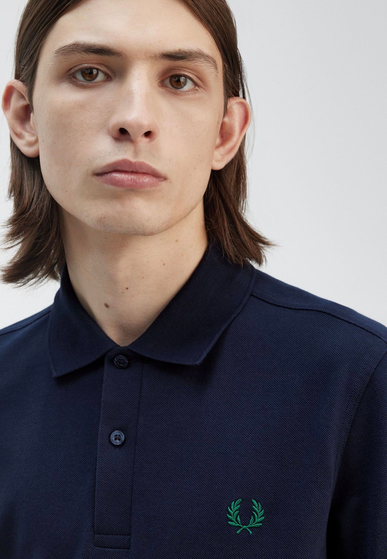 Fred Perry - The Fred Perry Dark Carbon/Label Green - Polo | Men-Image