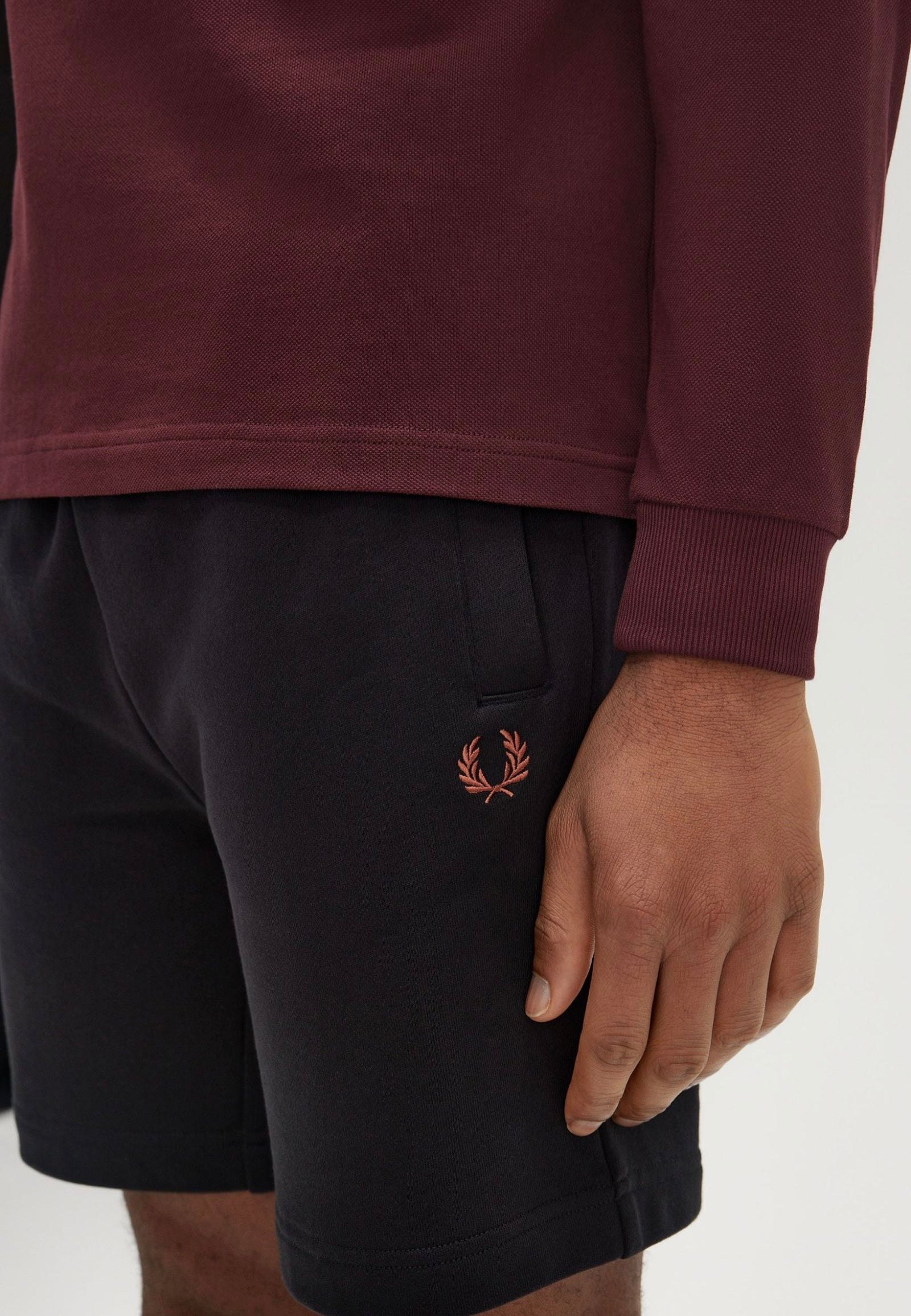 Fred Perry - Plain Oxblood/Ecru - Longsleeve | Men-Image