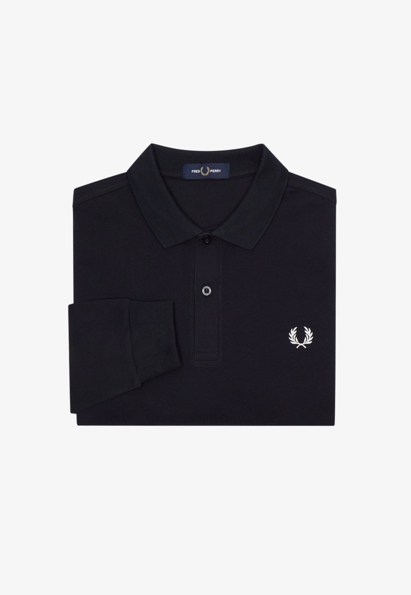 Fred Perry - Plain Navy/White - Longsleeve | Men-Image